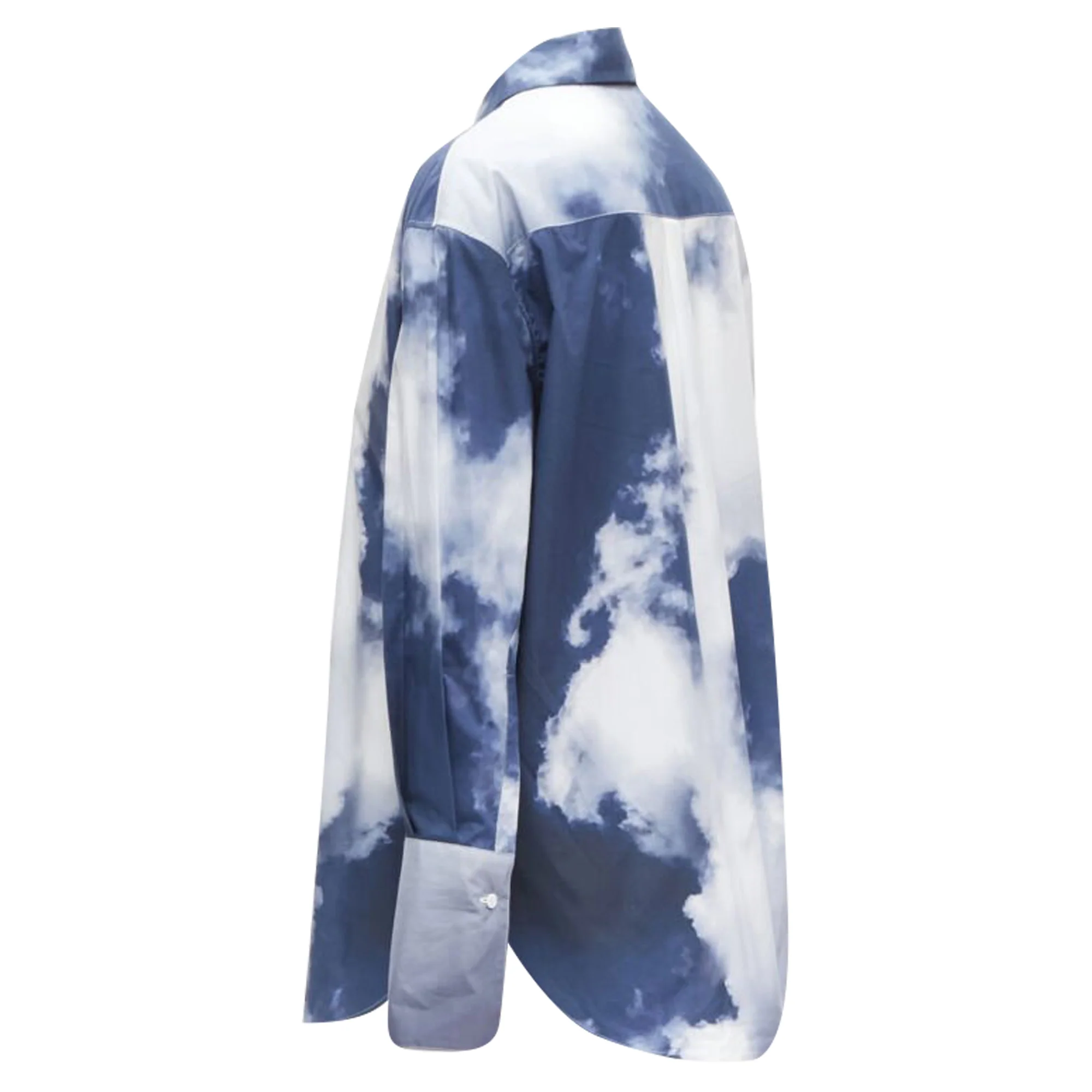 Women's Alexander McQueen Sky cloud cotton cuff button down shirt - Image 6
