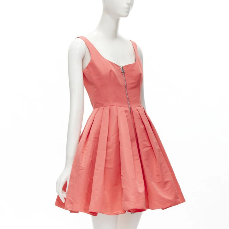 Women's Alexander McQueen taffeta zip front dress - Image 9