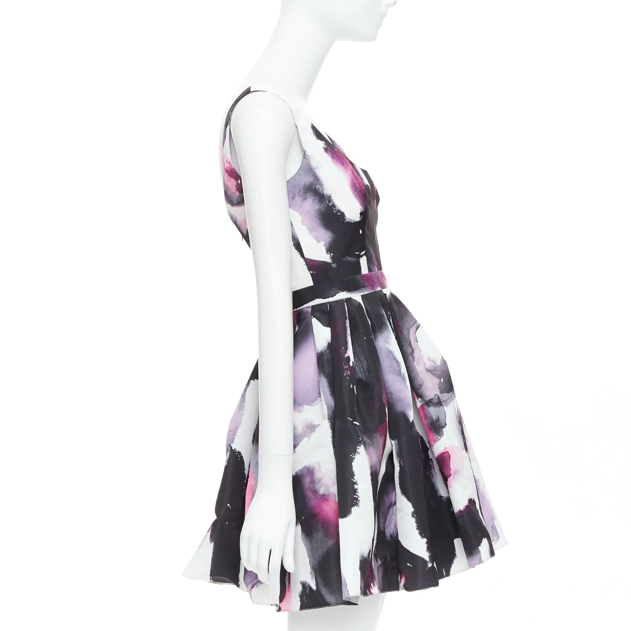 Women's Alexander McQueen watercolor Graffiti short dress - Image 10