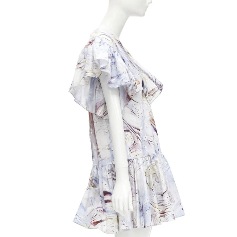 Women's Alexander McQueen William Blake Dante ruffle mini dress - Image 10