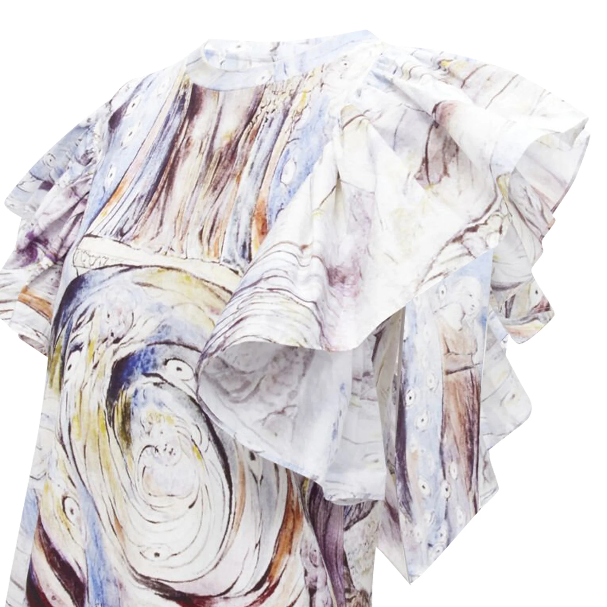 Women's Alexander McQueen William Blake Dante ruffle mini dress - Image 2