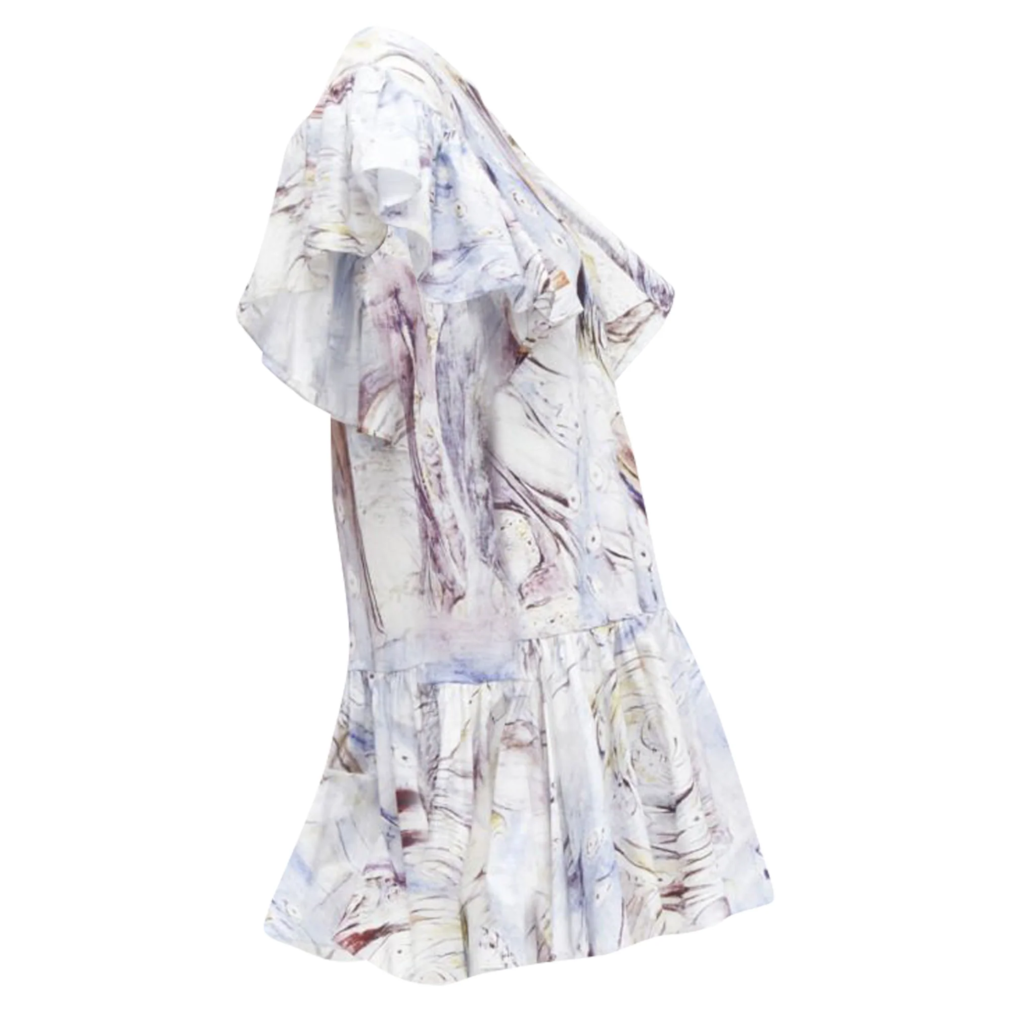 Women's Alexander McQueen William Blake Dante ruffle mini dress - Image 4