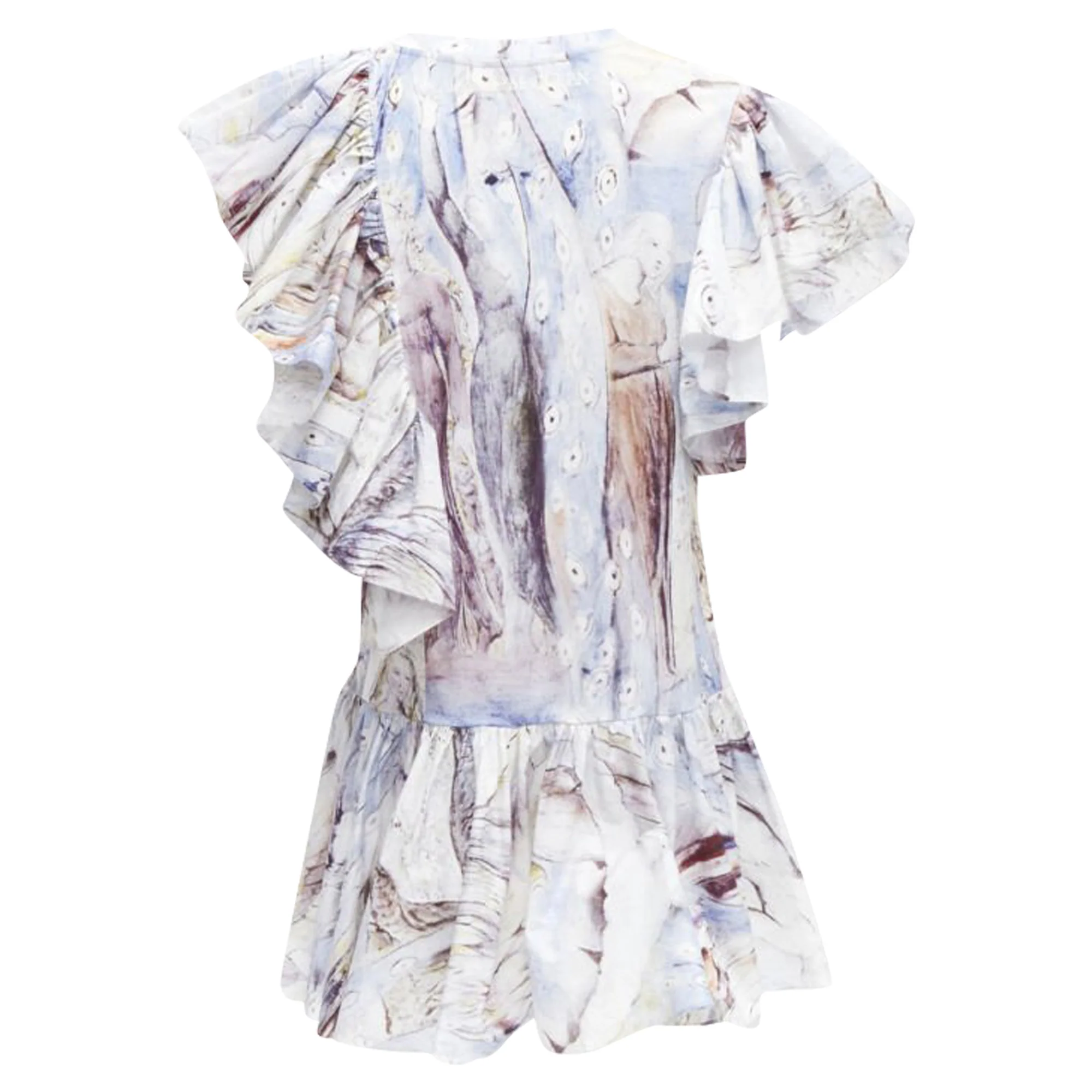 Women's Alexander McQueen William Blake Dante ruffle mini dress - Image 6