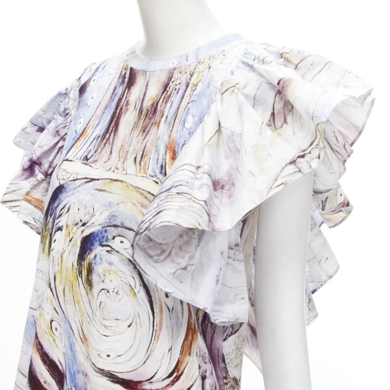 Women's Alexander McQueen William Blake Dante ruffle mini dress - Image 8