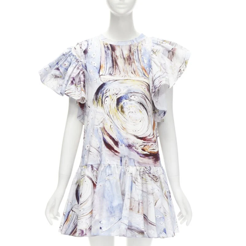 Women's Alexander McQueen William Blake Dante ruffle mini dress - Image 9
