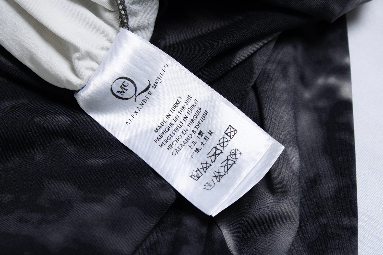 Women's McQ Digital printed dress in grey - Image 6