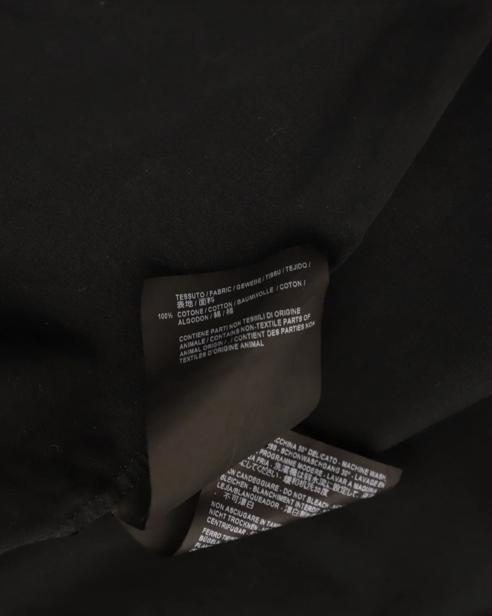 Men's Balenciaga 'Homme' Buttondown Shirt in Black Cotton - Image 5