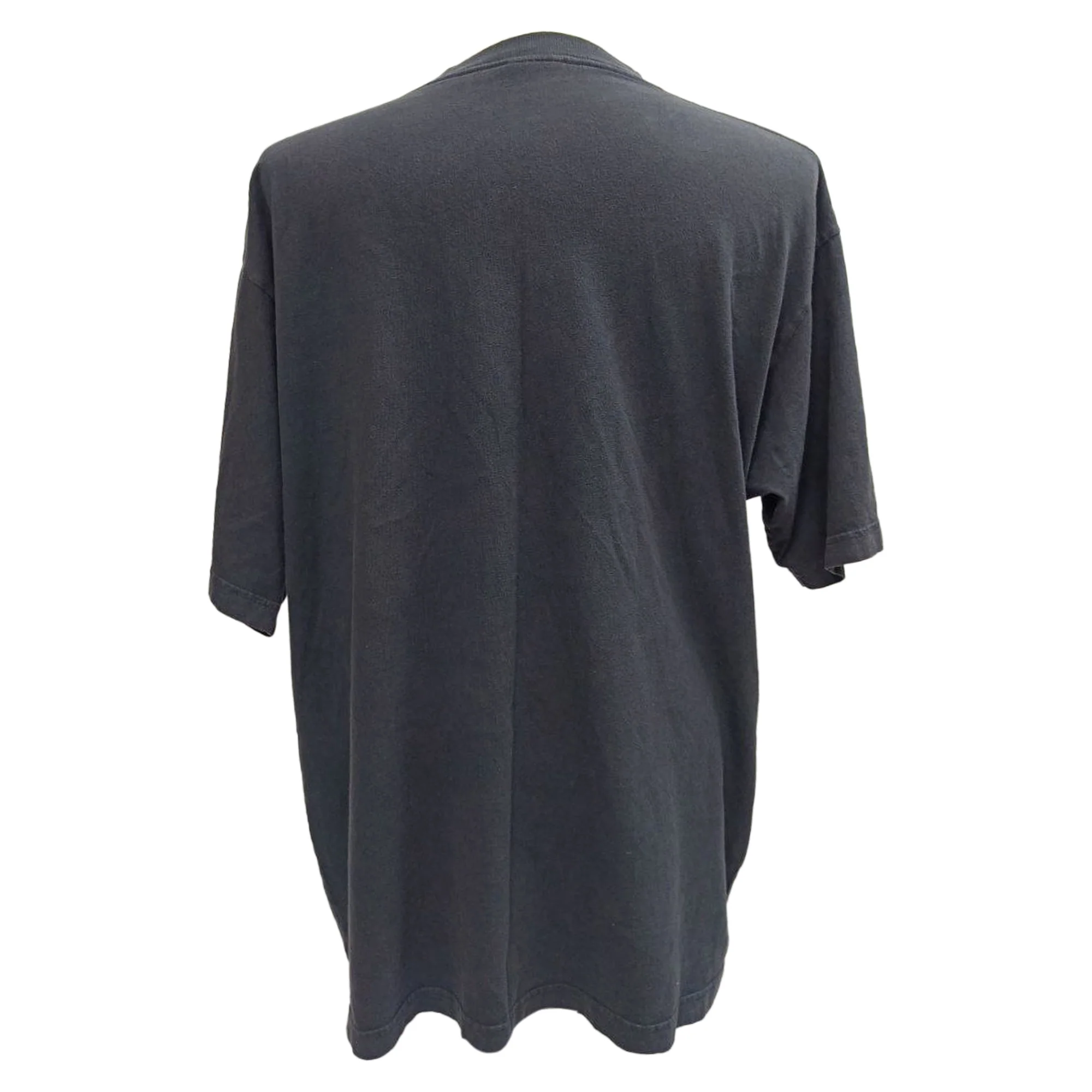 Men's Balenciaga Metal Logo T-shirt in Black Cotton - Image 4