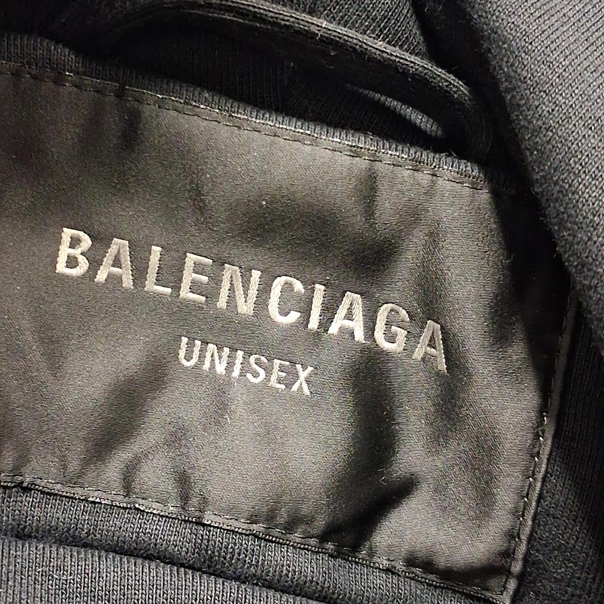 Men's Balenciaga Paris All In Layered Bomber Jacket in Black Polyamide - Image 6
