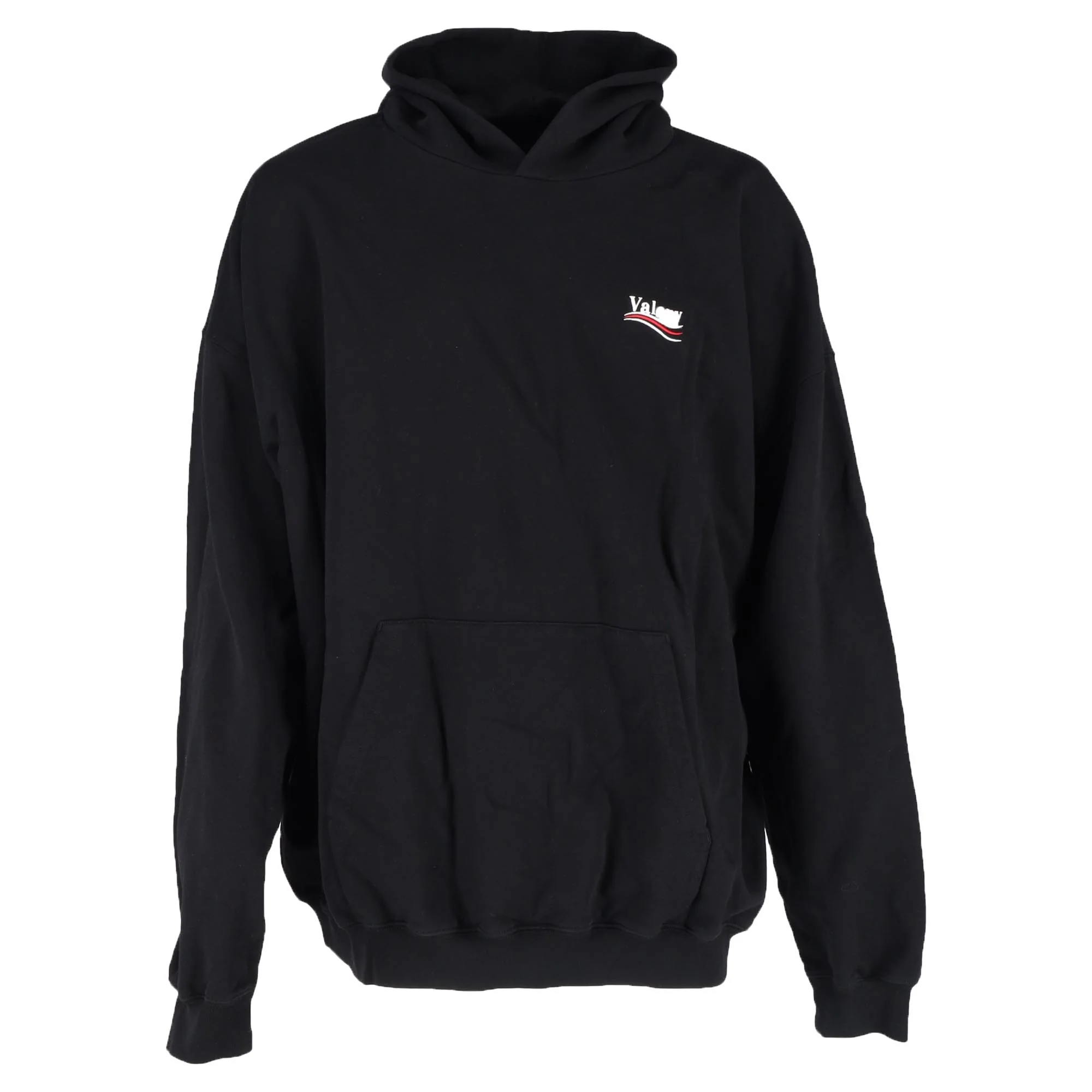 Men's Balenciaga Political Campaign Hoodie in Black Cotton