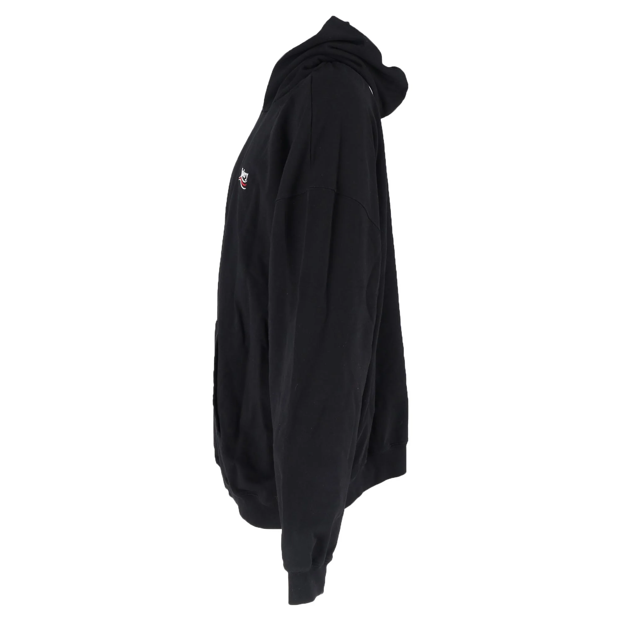 Men's Balenciaga Political Campaign Hoodie in Black Cotton - Image 2