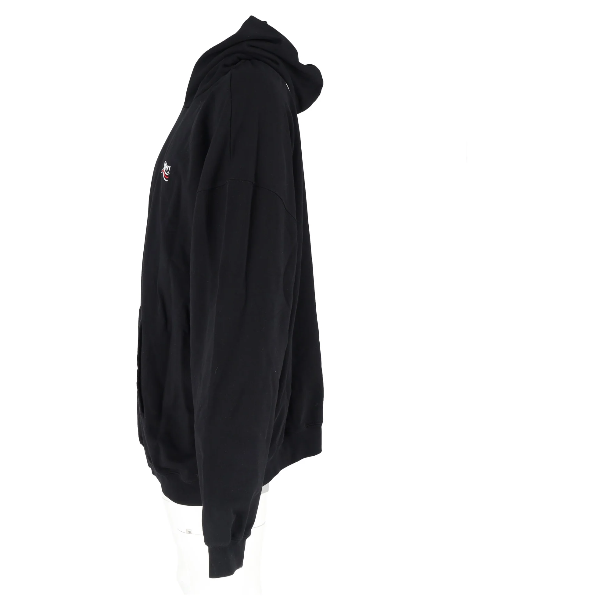 Men's Balenciaga Political Campaign Hoodie in Black Cotton - Image 8