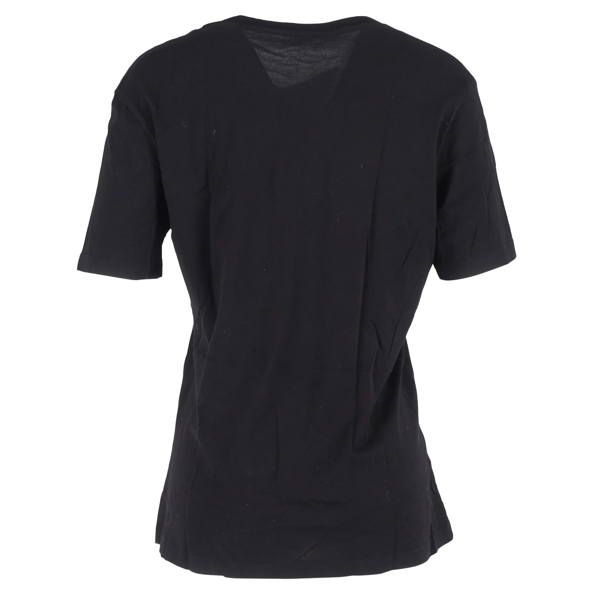 Men's  Balenciaga Printed Crewneck T-Shirt in Black Cotton - Image 3