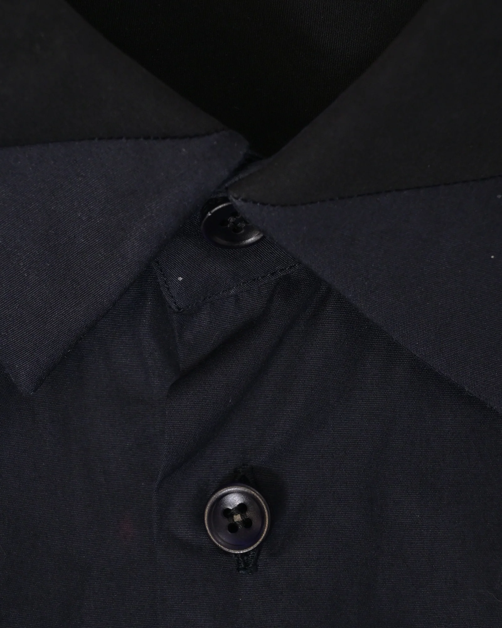 Men's Balenciaga Shirt in Navy Blue Cotton - Image 4