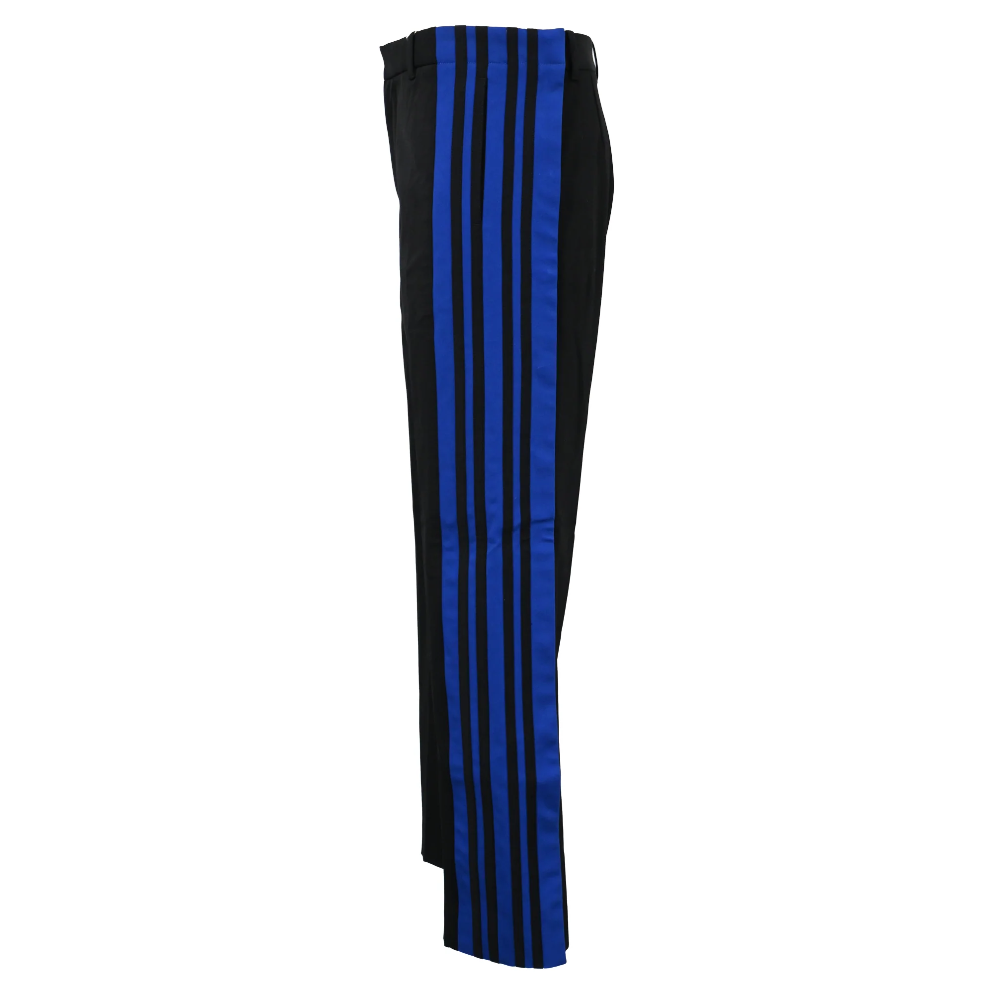 Men's Balenciaga Striped Twill Trousers in Black Cotton - Image 2