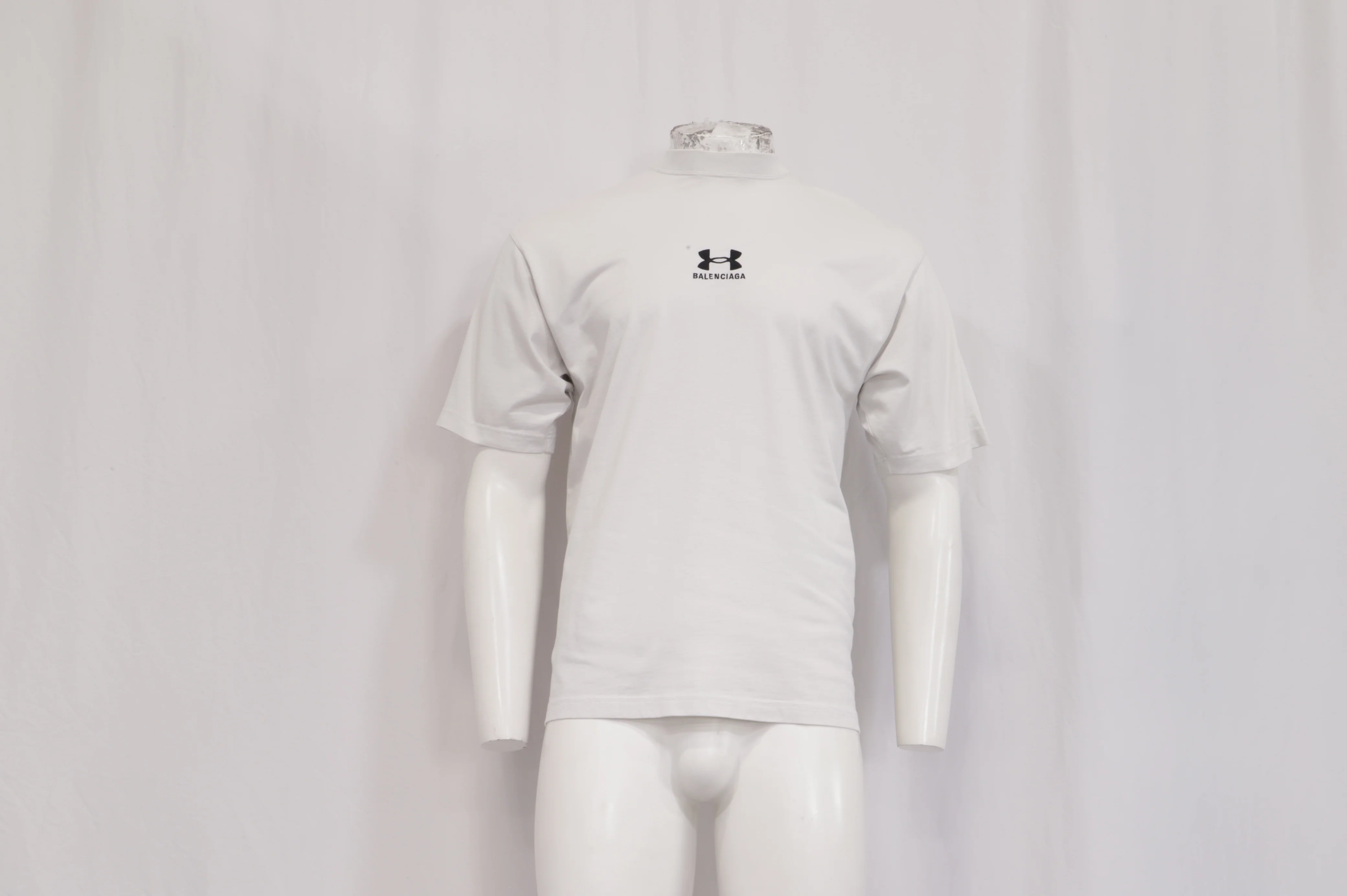 Men's Balenciaga x Under Armour T-shirt in White Cotton - Image 8