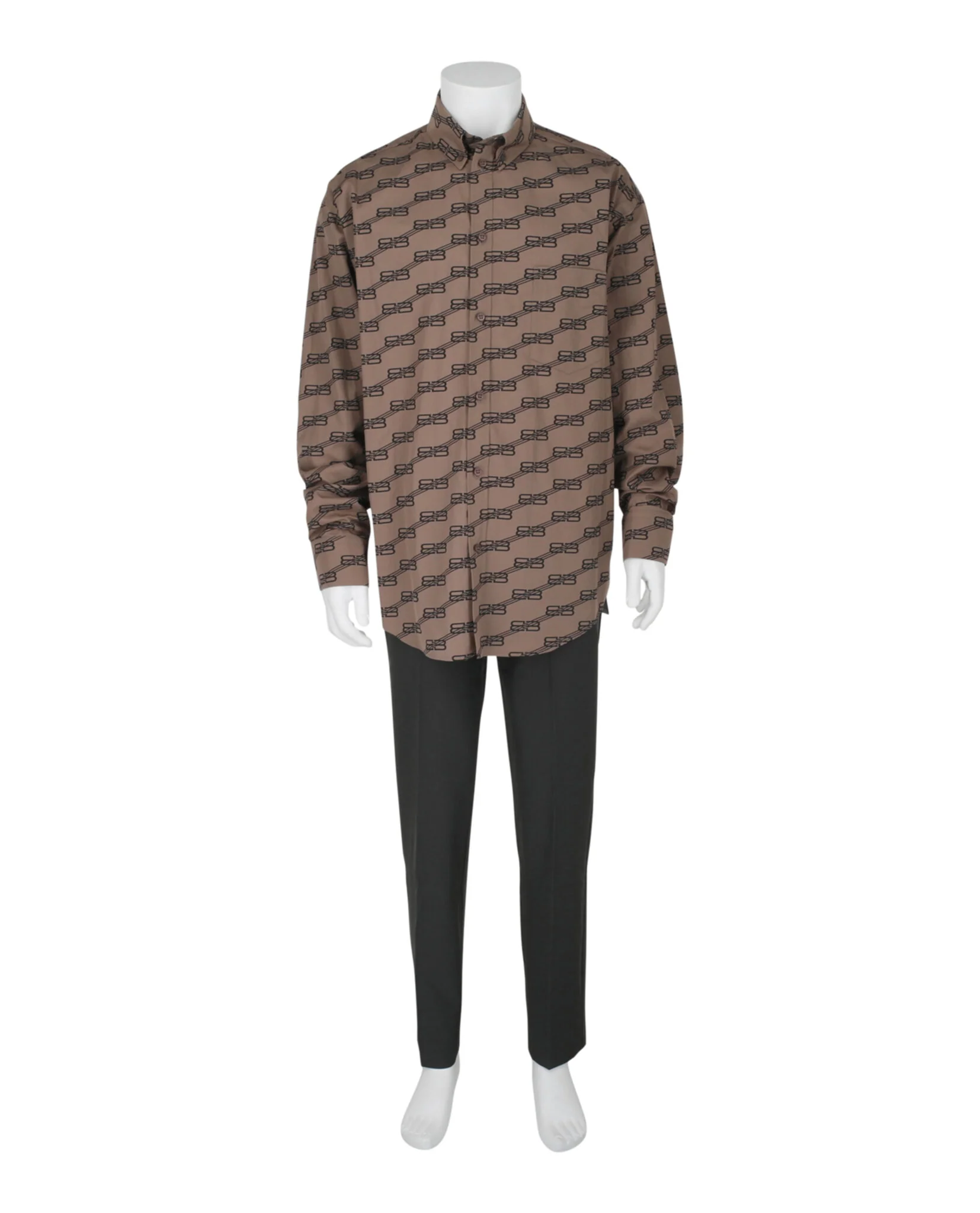 Men's Monogram Long Sleeve Shirt - Image 4