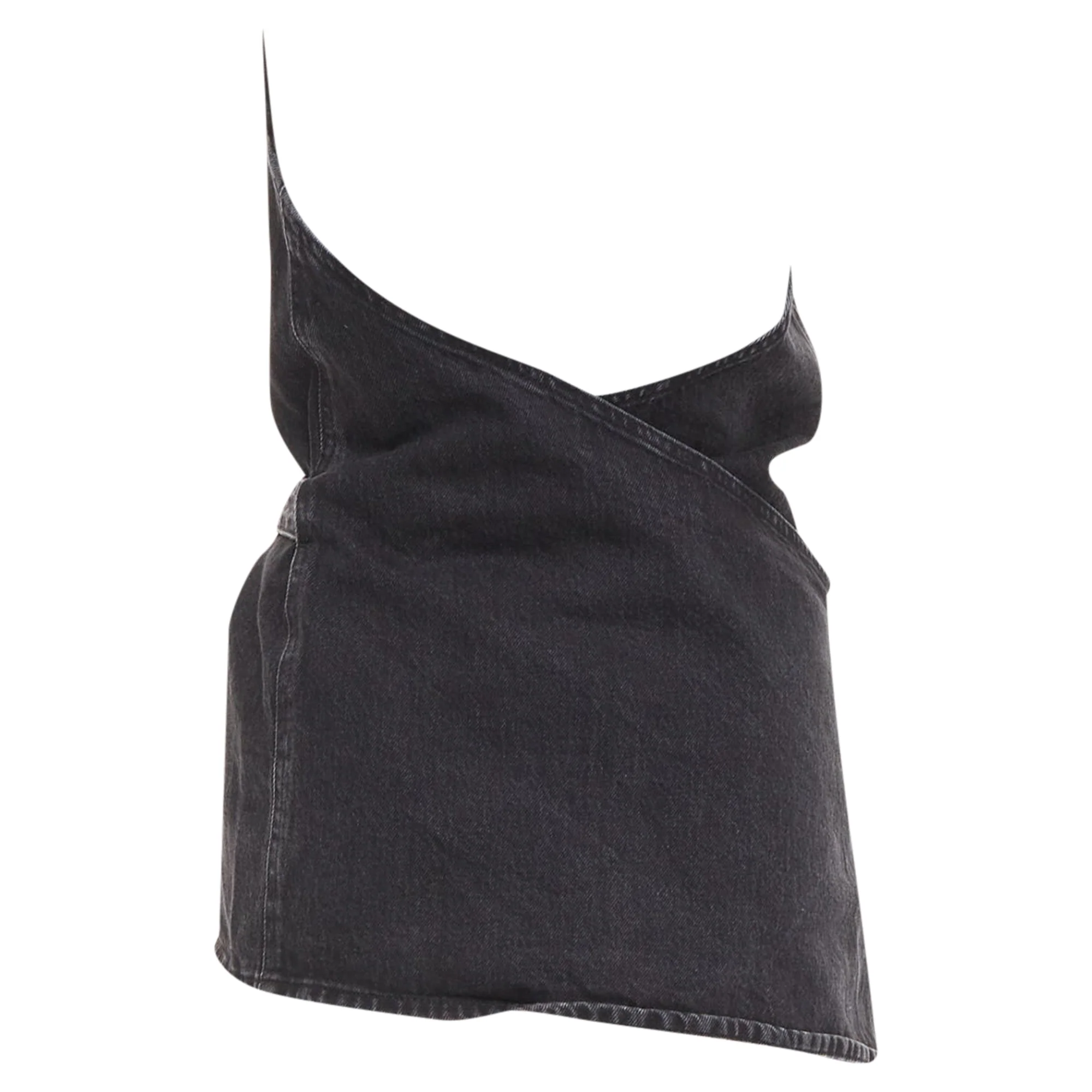 Women's Balenciaga 2016 Denim Tie Apron Top - Image 5
