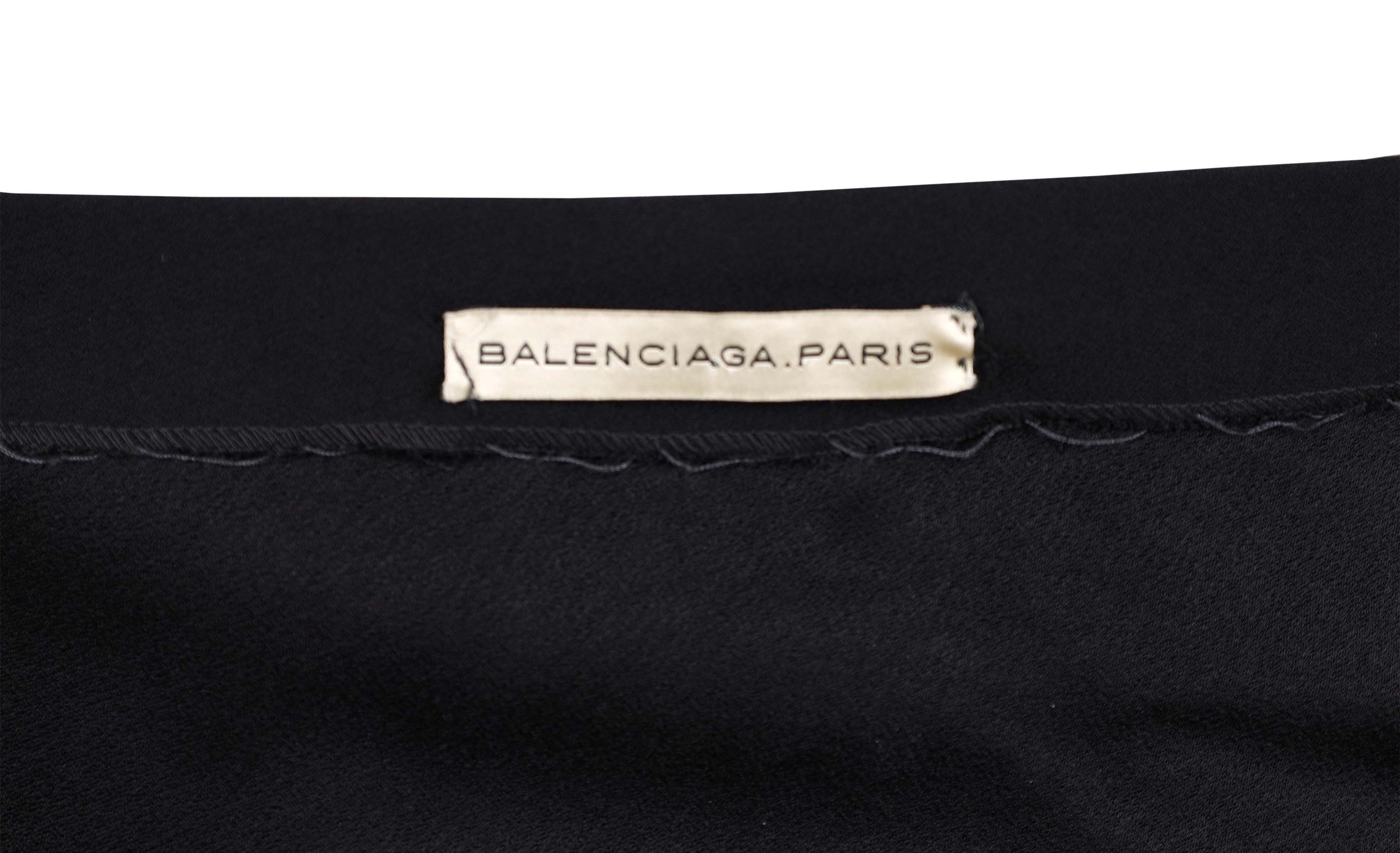 Women's Balenciaga Black Backless Dress - '10s - Image 3