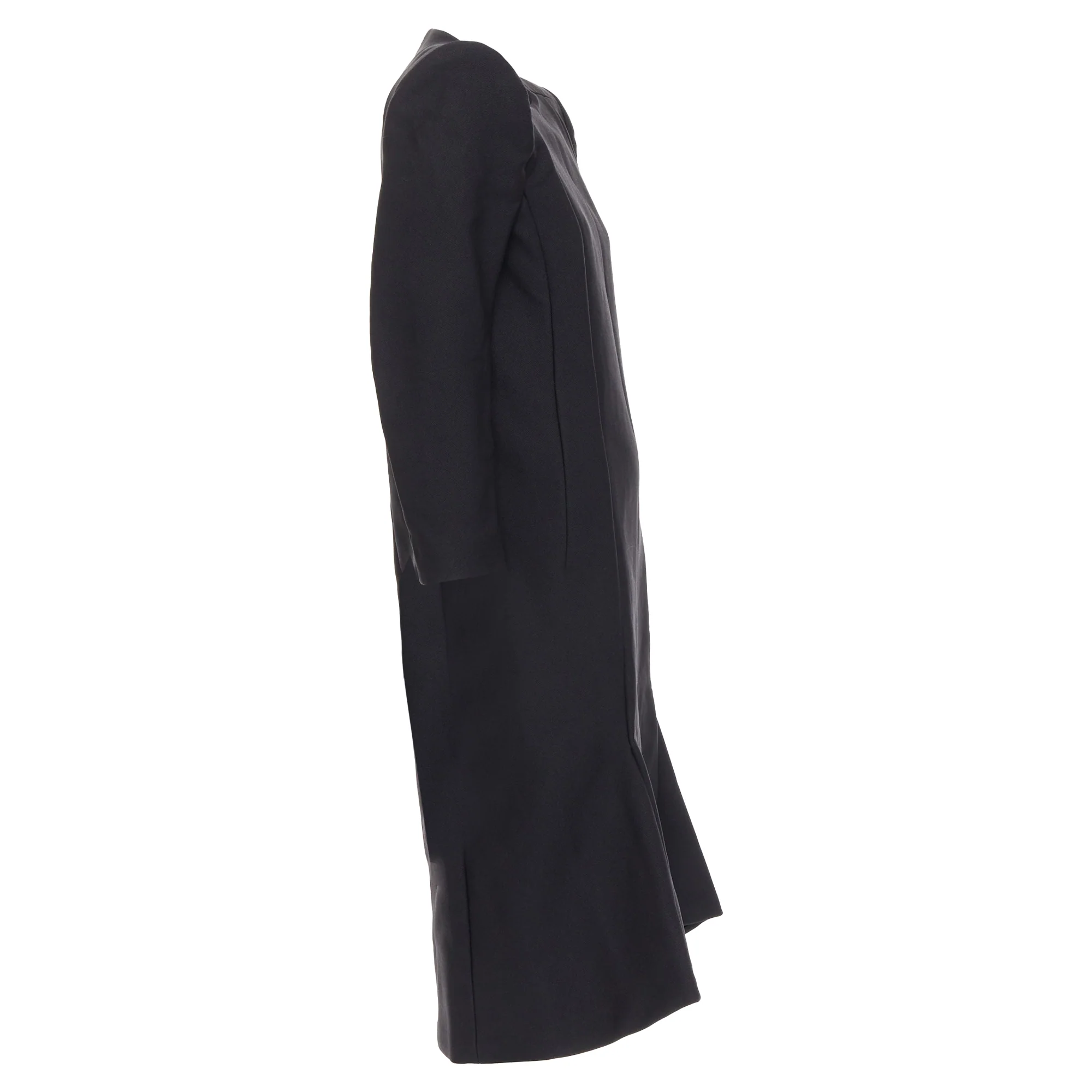 Women's Balenciaga black padded midi dress - Image 4