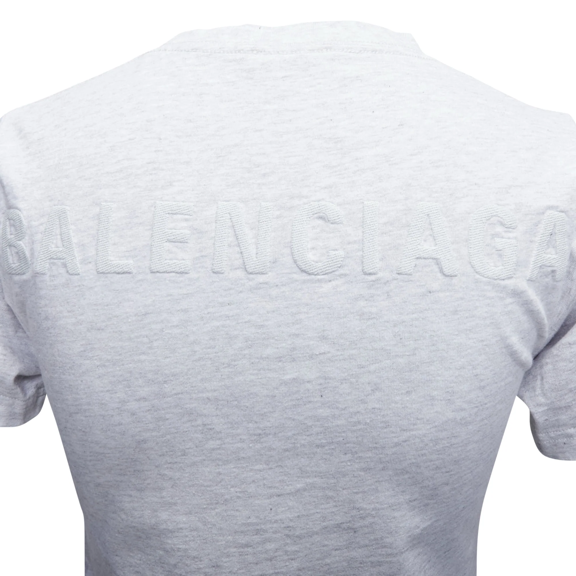 Women's Balenciaga Demna Logo Embroidery Back Front Tshirt - Image 2