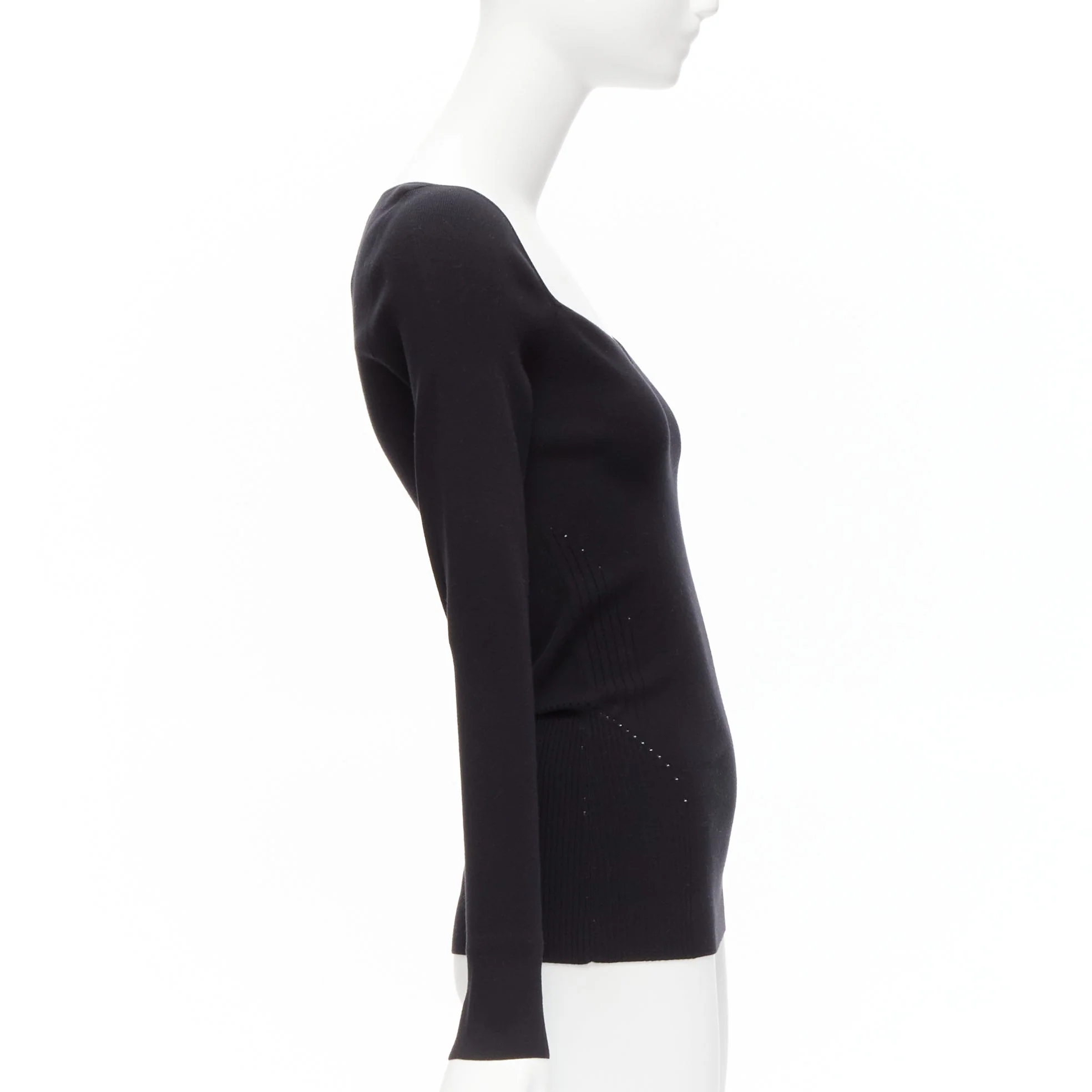 Women's Balenciaga Demna modal knit sweetheart neckline knitted top - Image 10