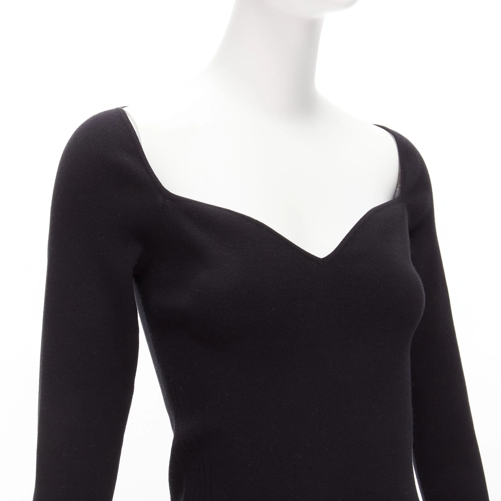 Women's Balenciaga Demna modal knit sweetheart neckline knitted top - Image 8