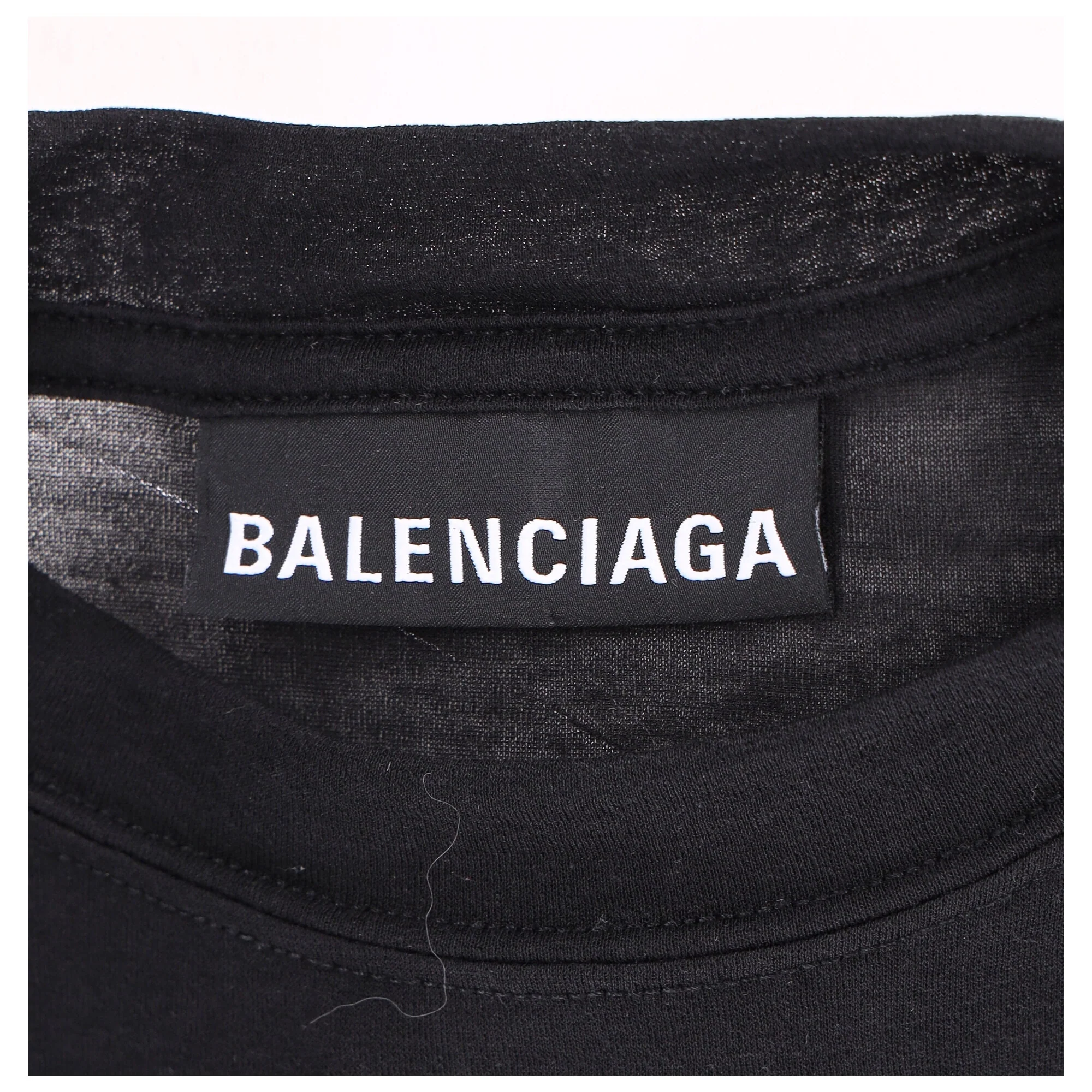 Women's Balenciaga Fitted Crewneck Long Sleeve Top in Grey Cotton - Image 10