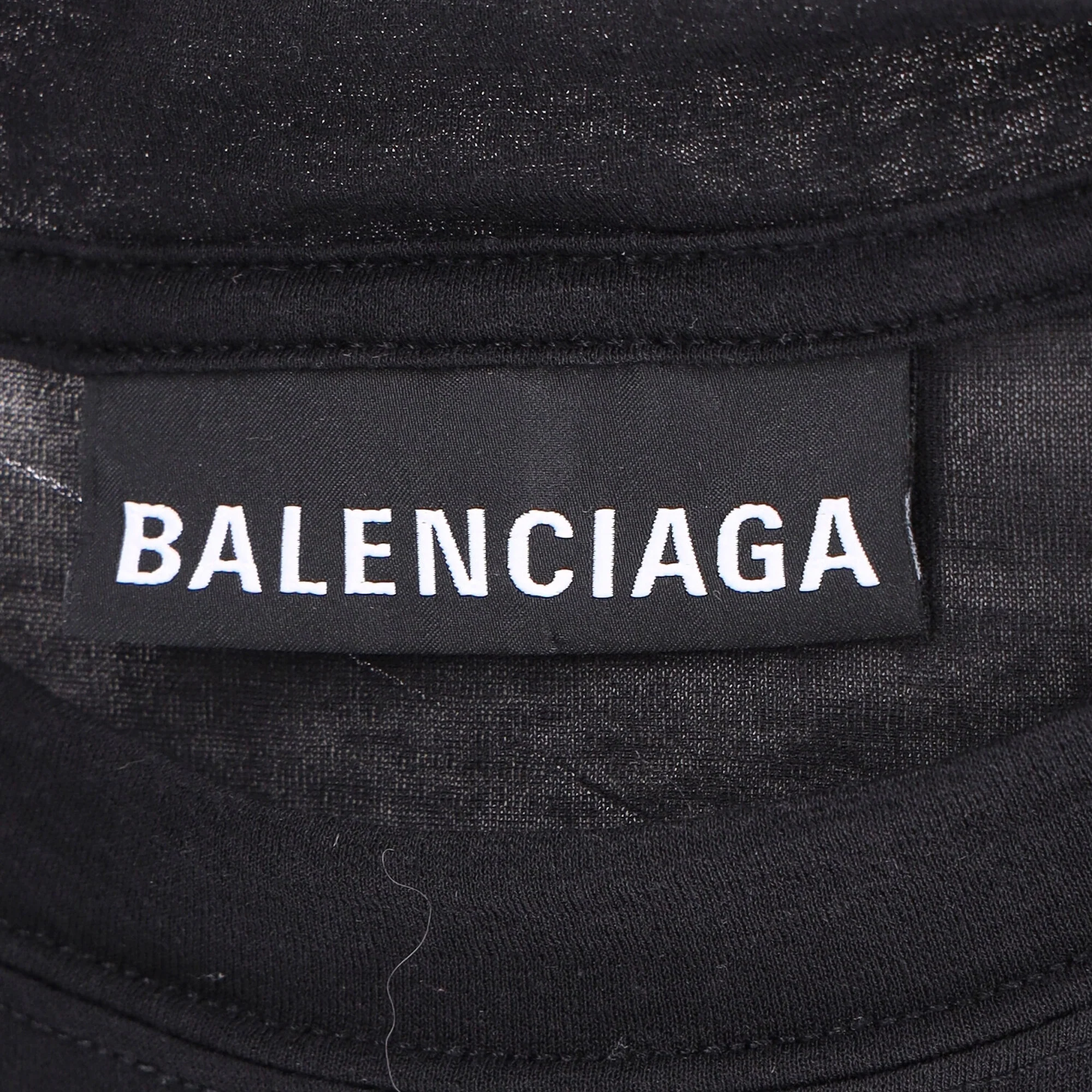 Women's Balenciaga Fitted Crewneck Long Sleeve Top in Grey Cotton - Image 4