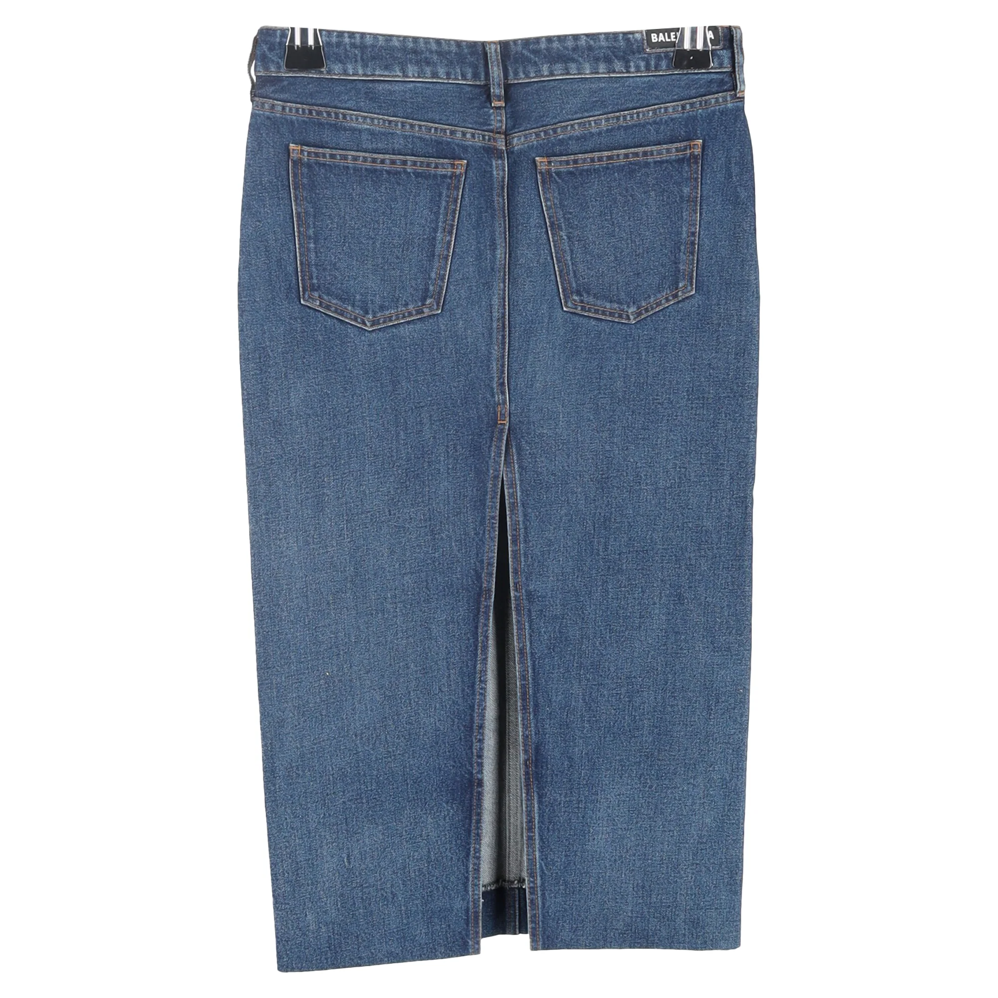 Women's Balenciaga Midi Skirt in Blue Denim - Image 2
