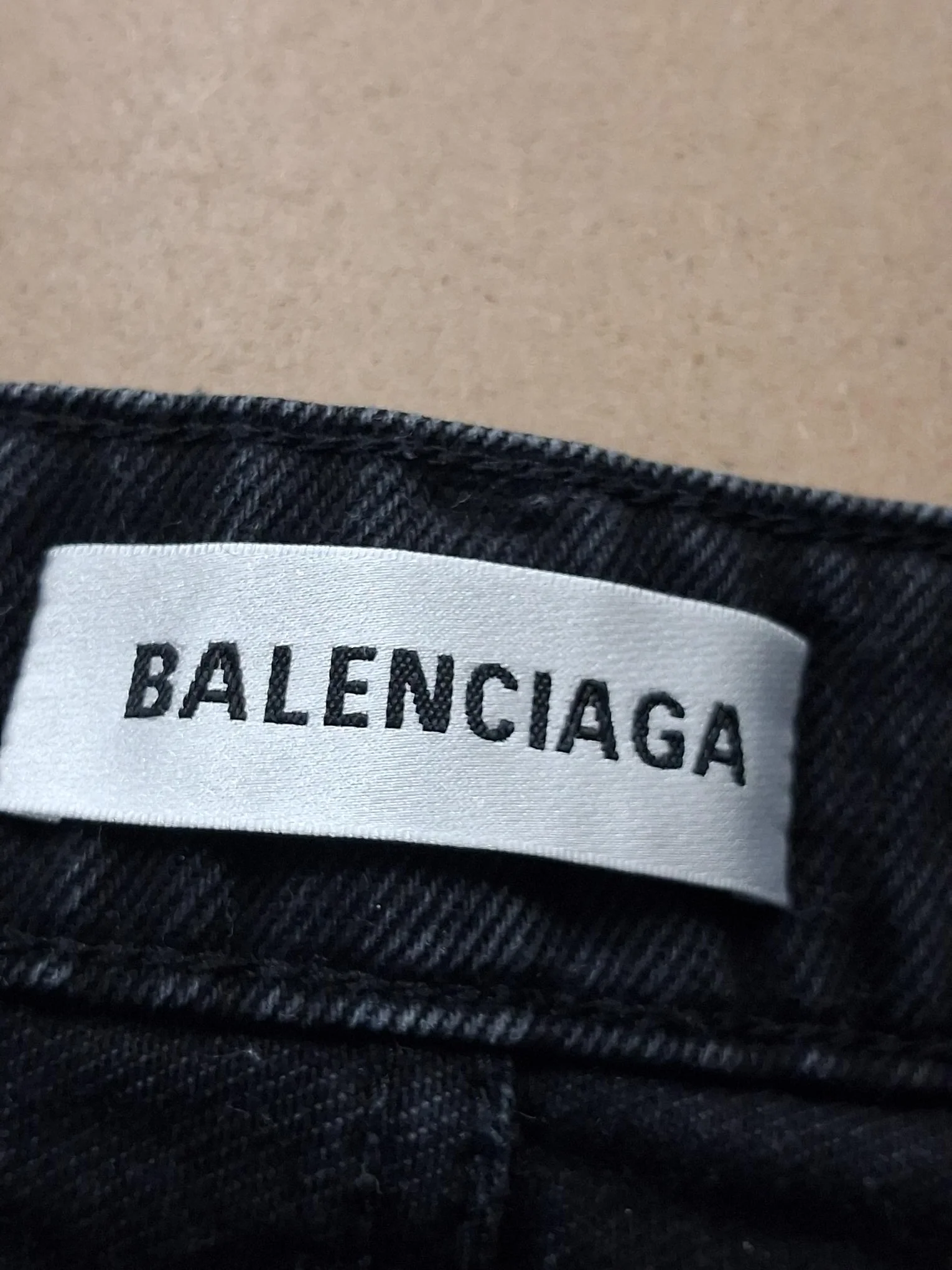 Women's Balenciaga Mini Skirt in Black Denim - Image 10