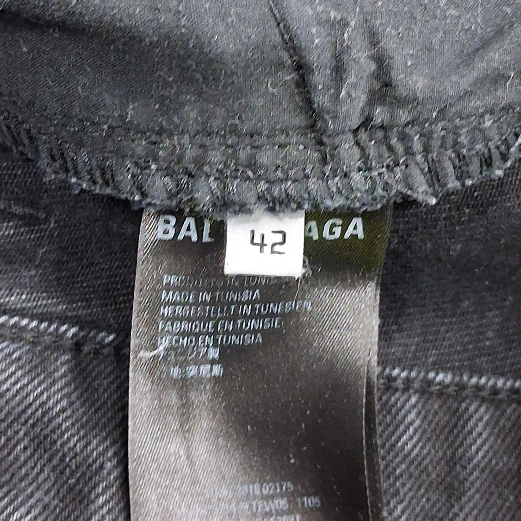 Women's Balenciaga Mini Skirt in Black Denim - Image 4