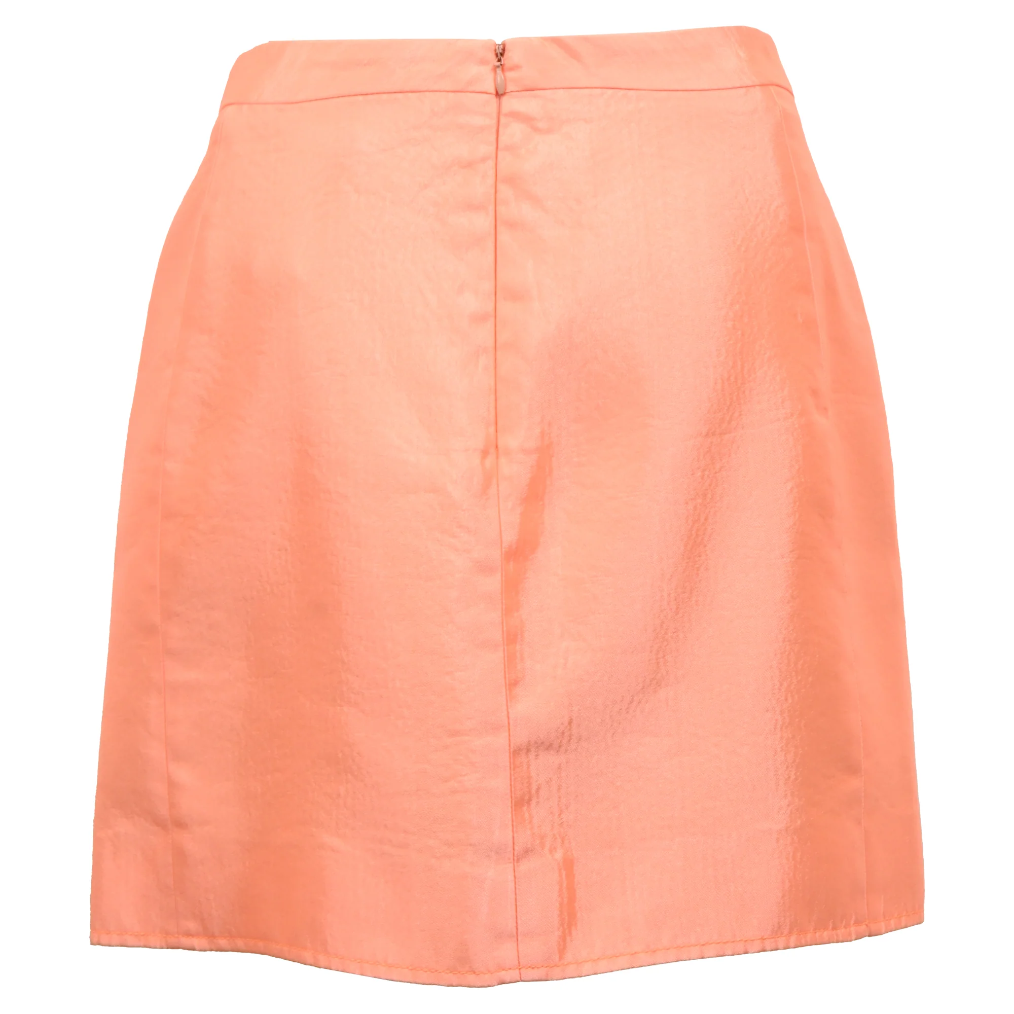 Women's Balenciaga Mini Skirt in Orange Acetate - Image 3