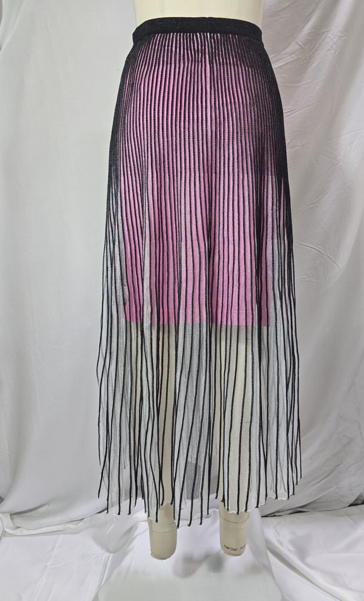 Women's Balenciaga New York City Print Pleated Midi Skirt in Multicolor Viscose - Image 6