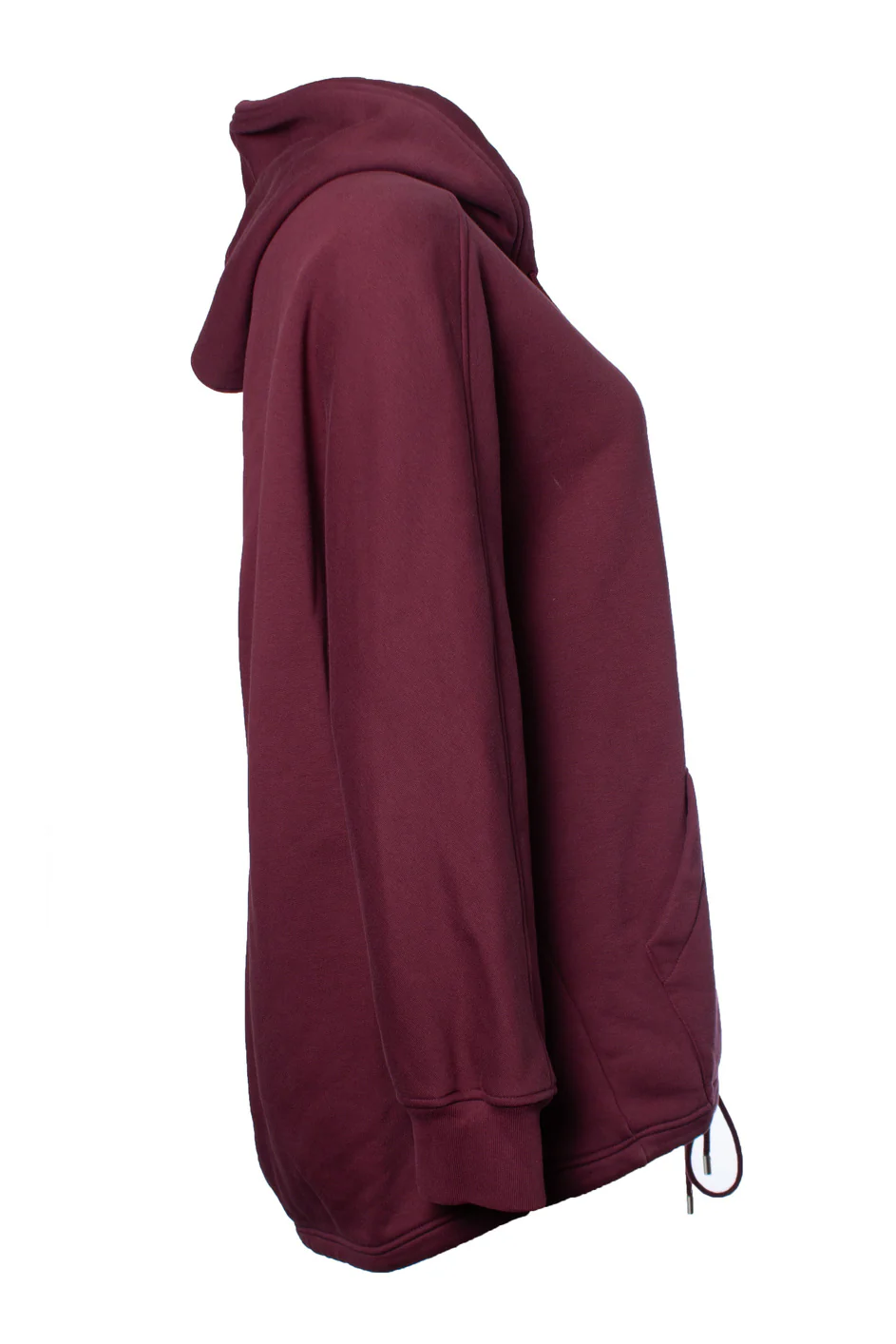 Women's Balenciaga oversized hoodie in Burgundy - Image 4