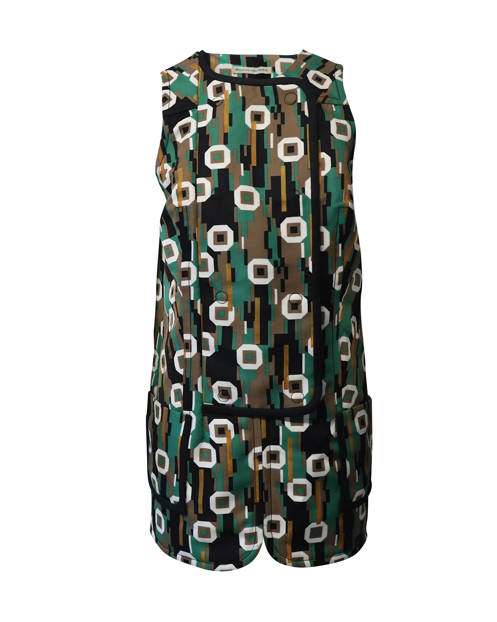 Women's Balenciaga Printed Dress in Multicolour Polyester