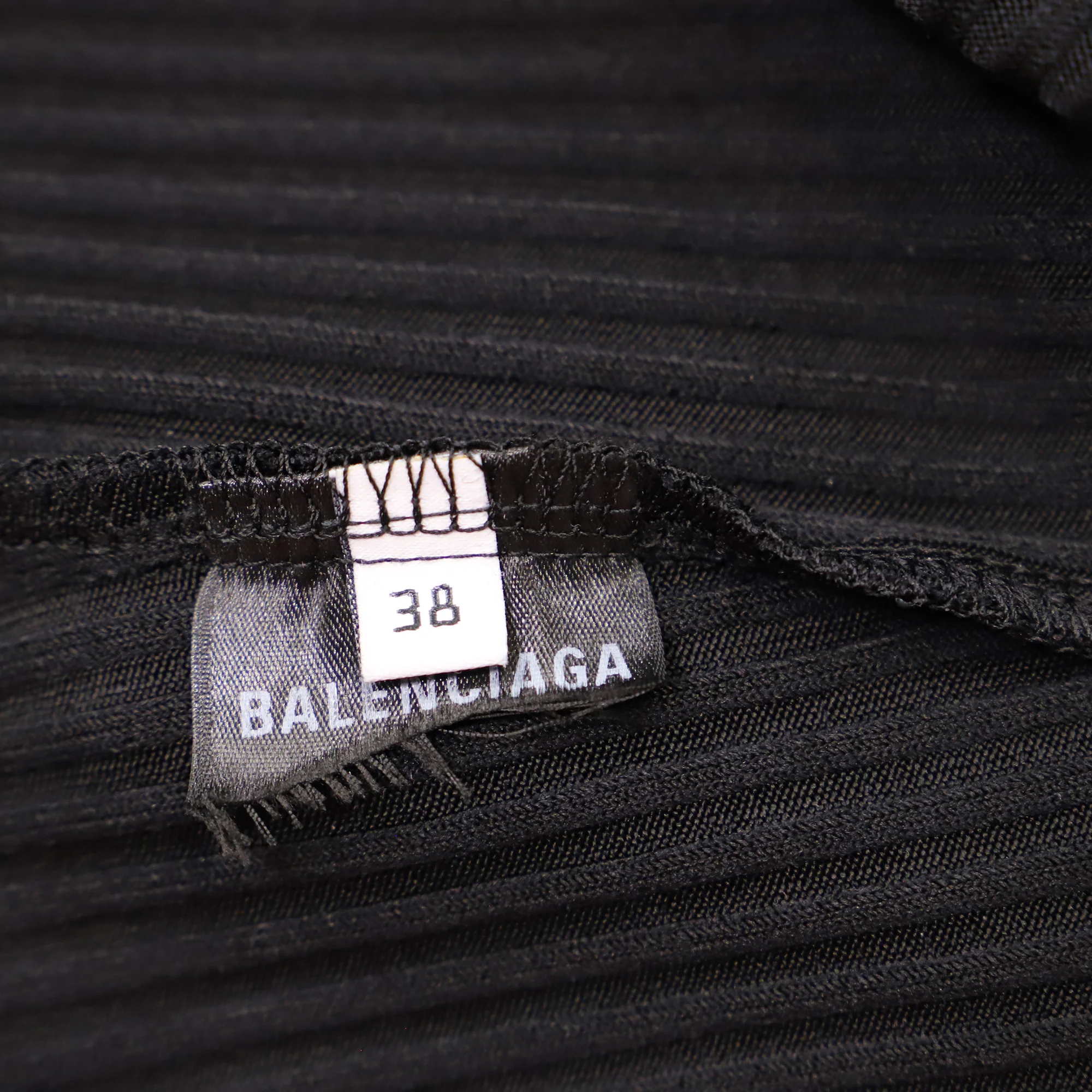 Women's Balenciaga Ribbed Turtleneck Maxi Dress in Black Viscose - Image 7