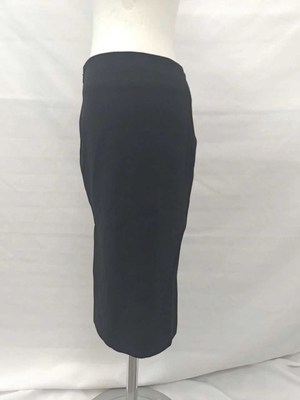 Women's Balenciaga Slit Detail Mini Skirt in Black Viscose - Image 7
