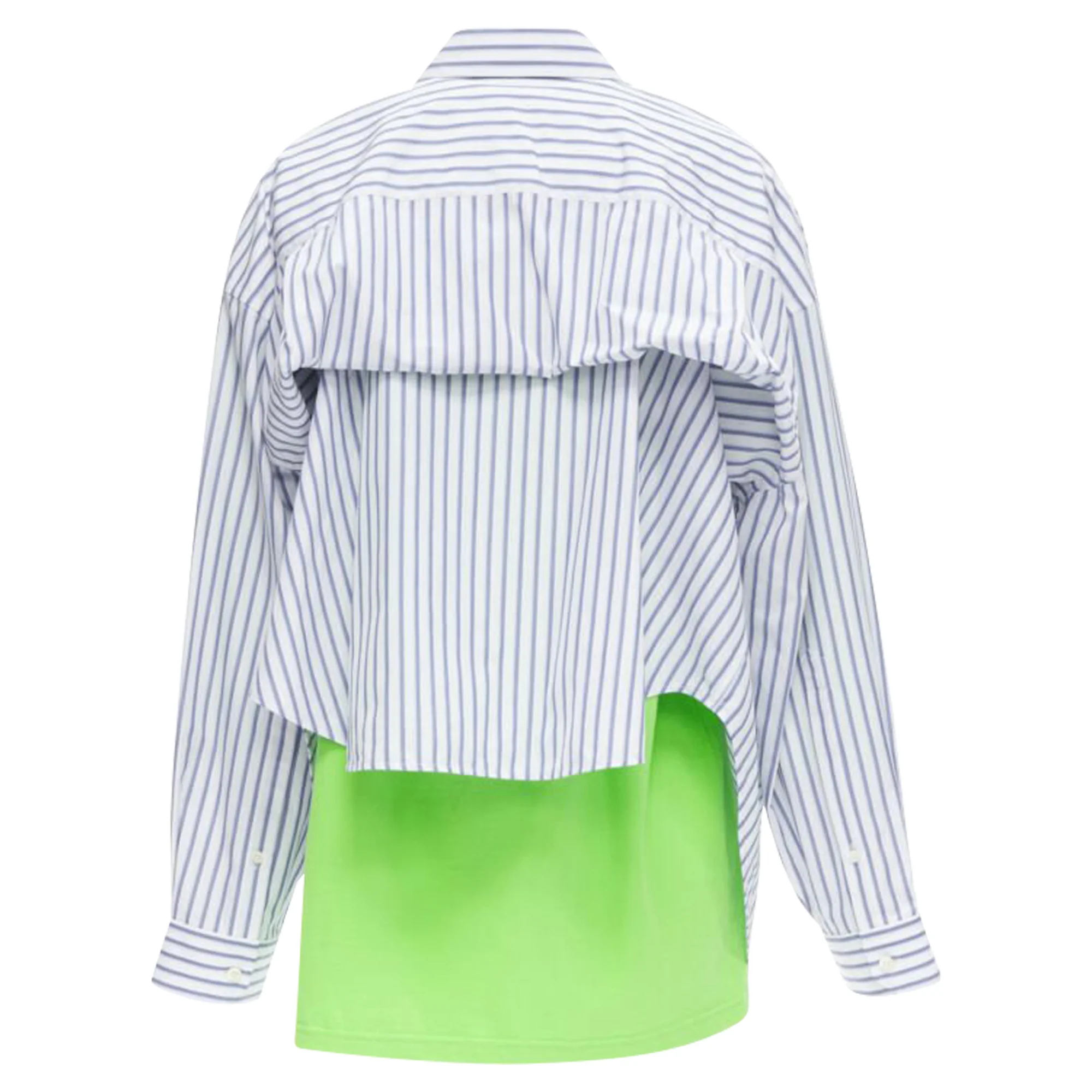 Women's Balenciaga t-shirt striped shirt draped top - Image 6