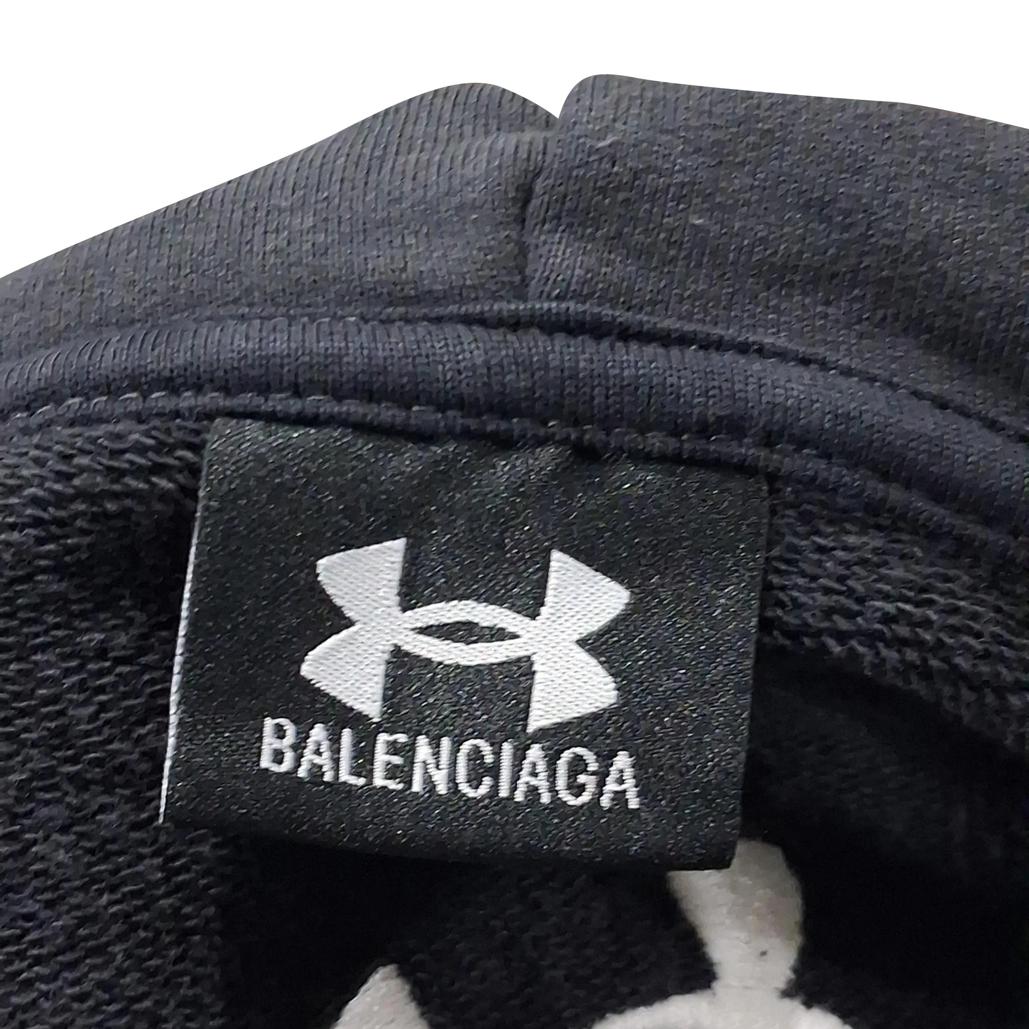 Women's Balenciaga x Under Armour Zip-up Hoodie in Black Cotton - Image 7
