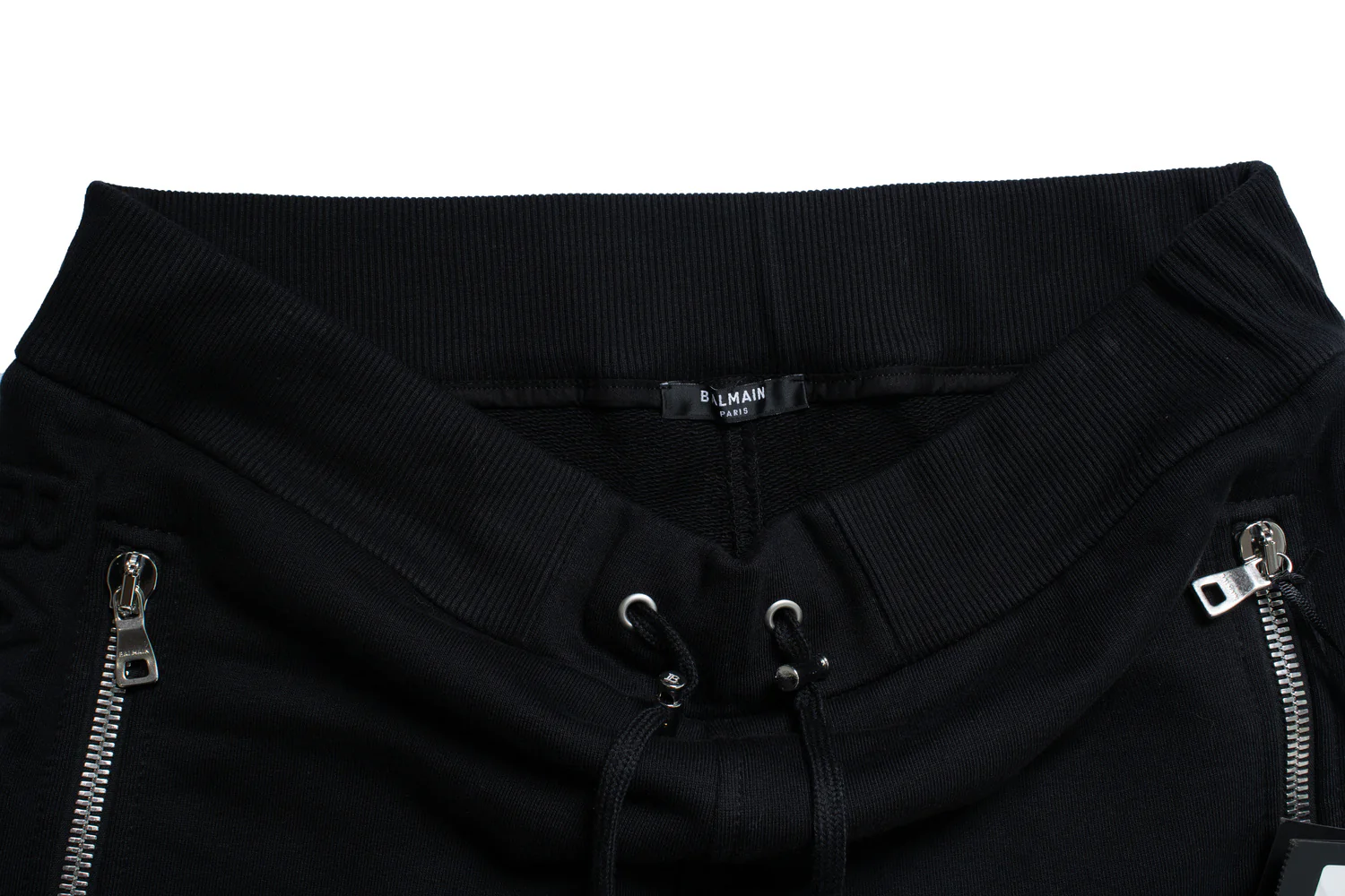 Men's Balmain, black joggers with embossed logo - Image 7