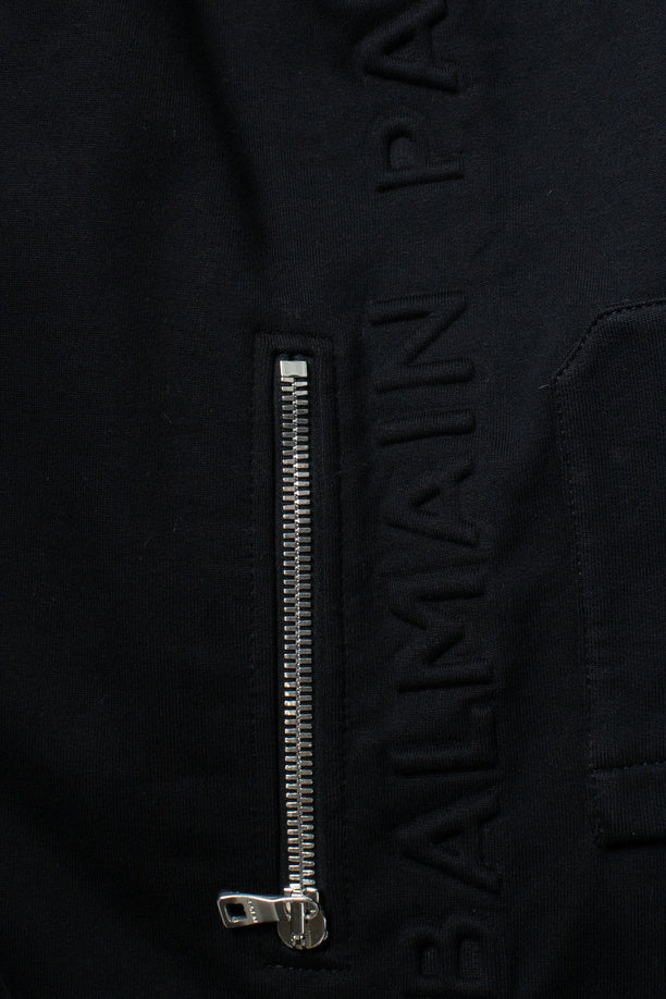 Men's Balmain, black joggers with embossed logo - Image 8