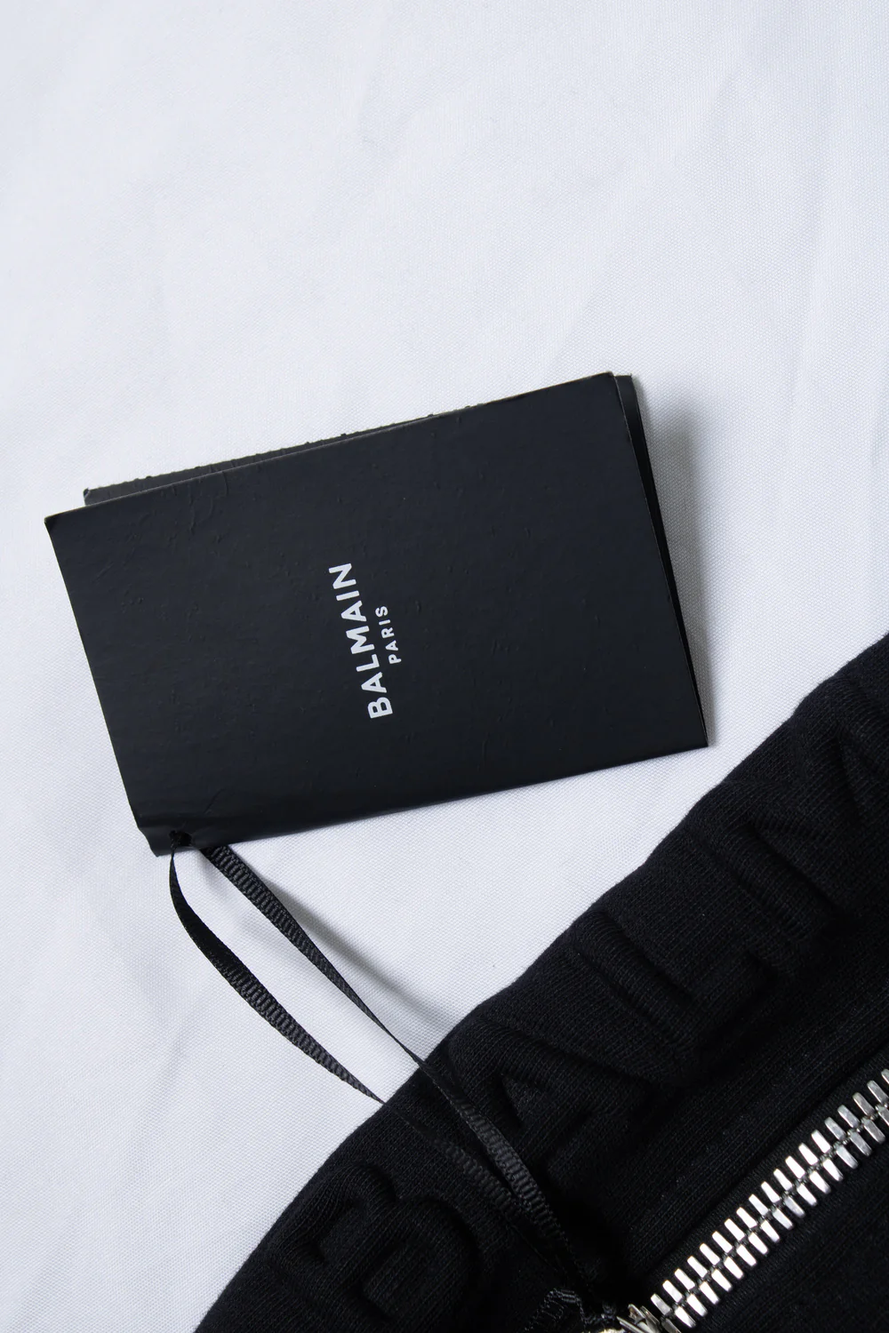 Men's Balmain, black joggers with embossed logo - Image 9