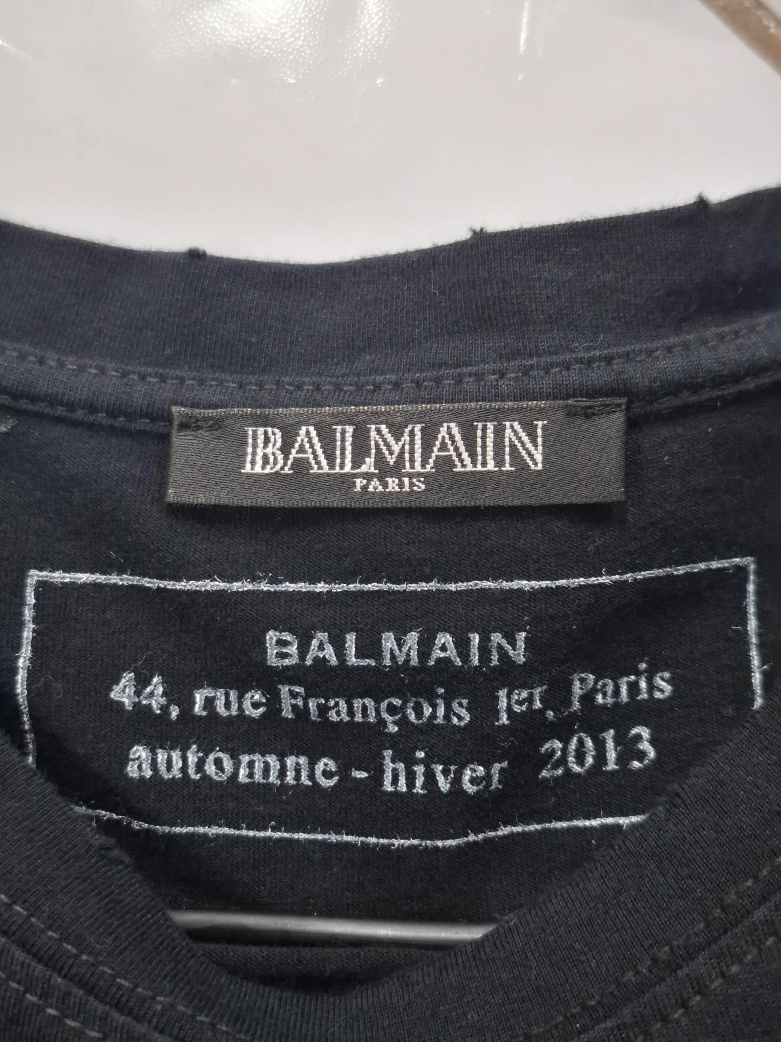 Men's Balmain Dragon Printed T-Shirt in Black Cotton - Image 8