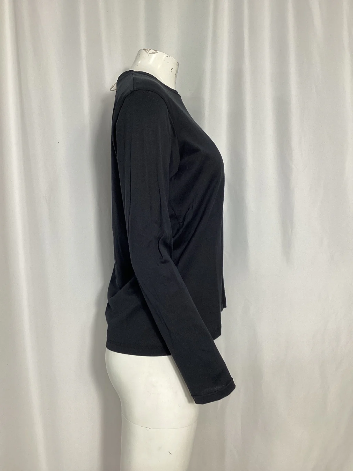 Men's Balmain Embroidered Long Sleeve T-Shirt in Black Cotton - Image 9