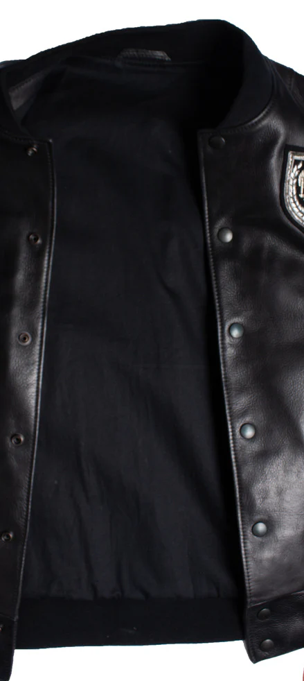 Men's Balmain, leather biker jacket - Image 8