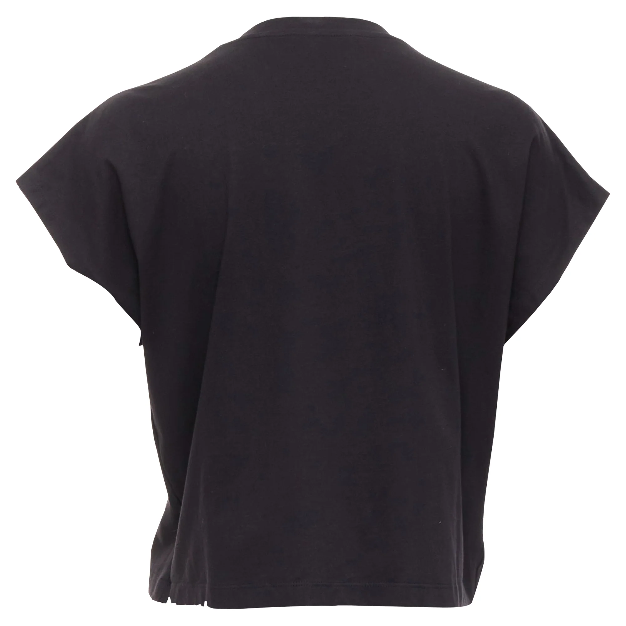 Women's Balmain cotton pearl bead embellished crop tshirt - Image 5