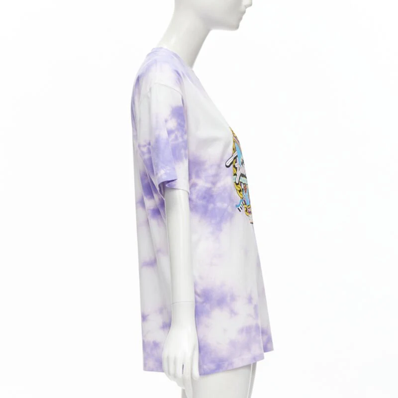 Women's Balmain cotton tie dye Depuis logo crew neck t-shirt - Image 10