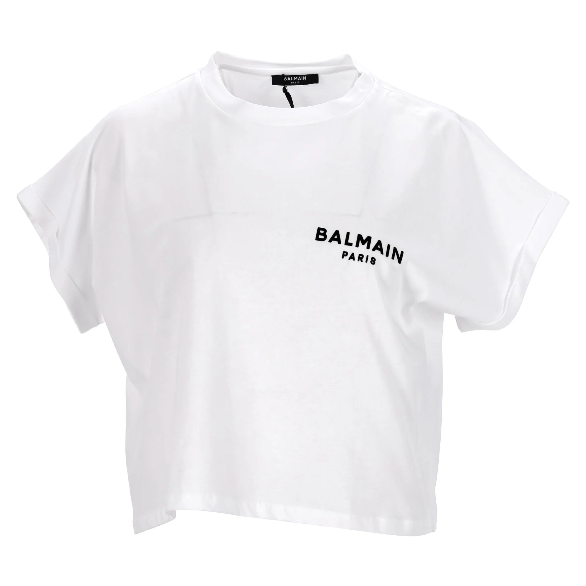 Women's Balmain Crop Top in White