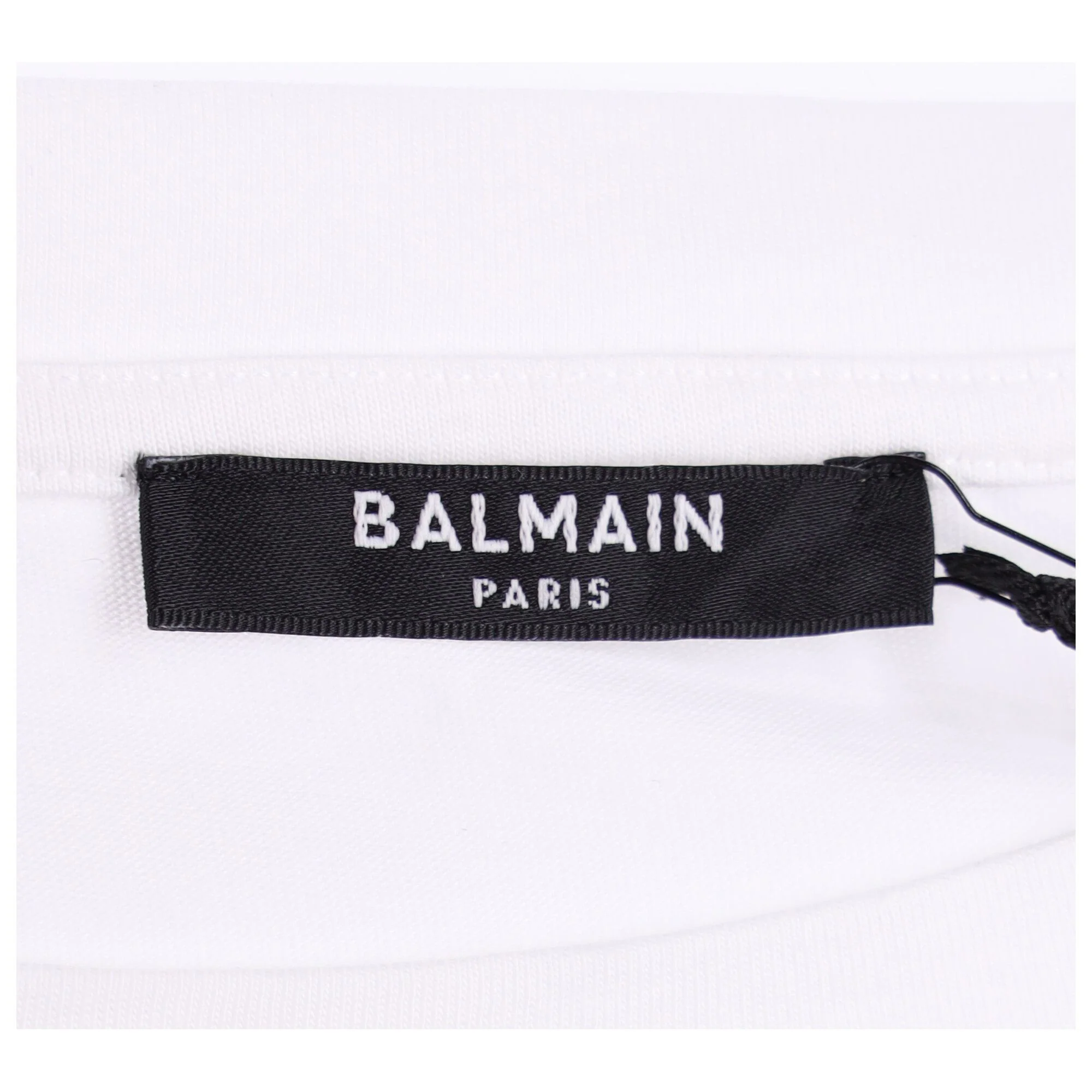Women's Balmain Crop Top in White - Image 4